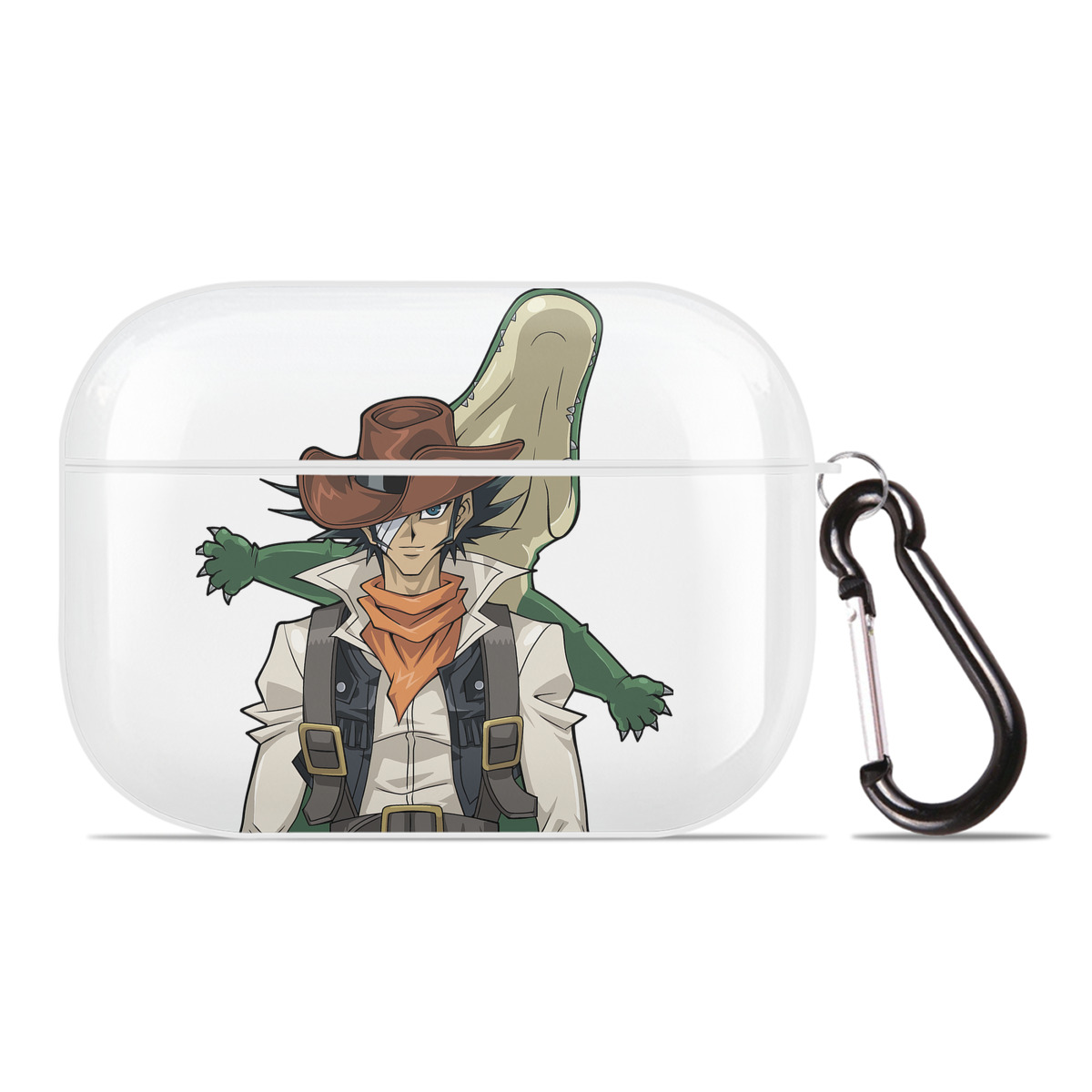 （画像用） 遊☆戯☆王 Yu-Gi-Oh! 【AirPods Pro用】ハードシェル保護ケース 耐衝撃・防指紋・カラビナ付き商品仕様
