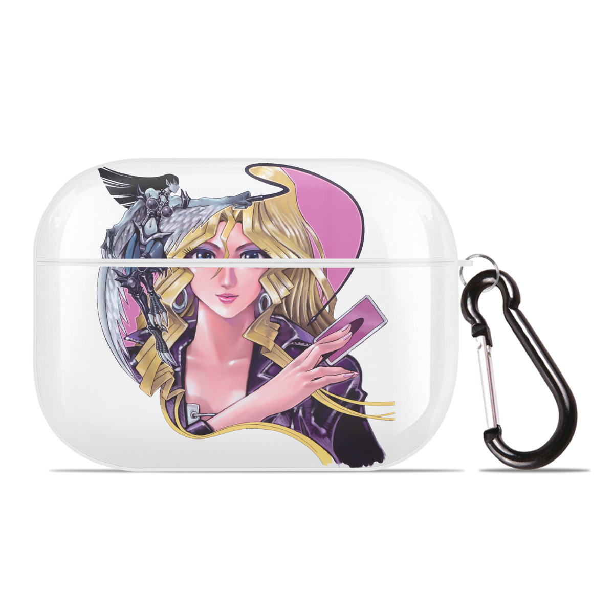 （画像用） 遊☆戯☆王 Yu-Gi-Oh! 【AirPods Pro用】ハードシェル保護ケース 耐衝撃・防指紋・カラビナ付き商品仕様