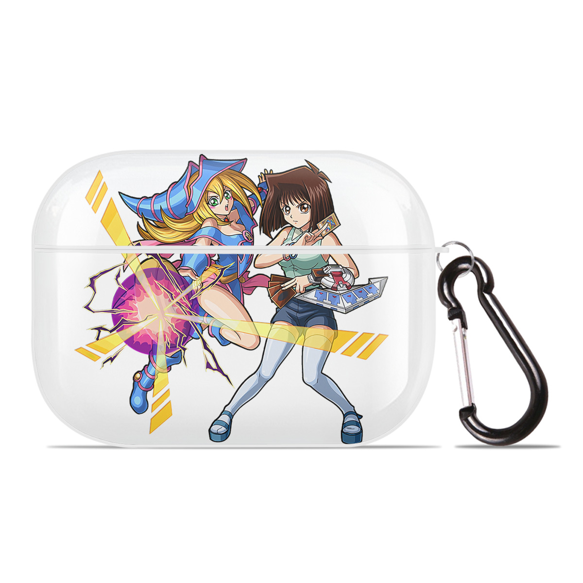 （画像用） 遊☆戯☆王 Yu-Gi-Oh! 【AirPods Pro用】ハードシェル保護ケース 耐衝撃・防指紋・カラビナ付き商品仕様