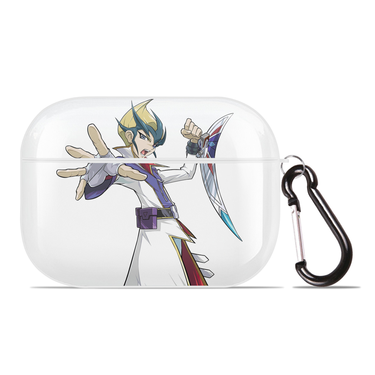（画像用） 遊☆戯☆王 Yu-Gi-Oh! 【AirPods Pro用】ハードシェル保護ケース 耐衝撃・防指紋・カラビナ付き商品仕様