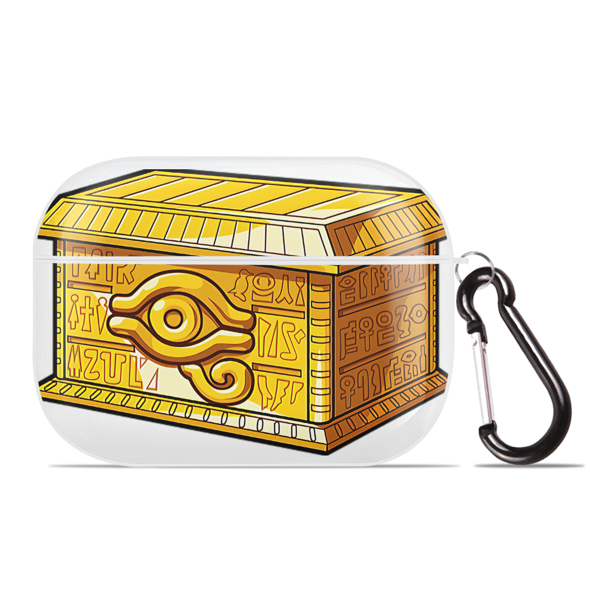 （画像用） 遊☆戯☆王 Yu-Gi-Oh! 【AirPods Pro用】ハードシェル保護ケース 耐衝撃・防指紋・カラビナ付き商品仕様