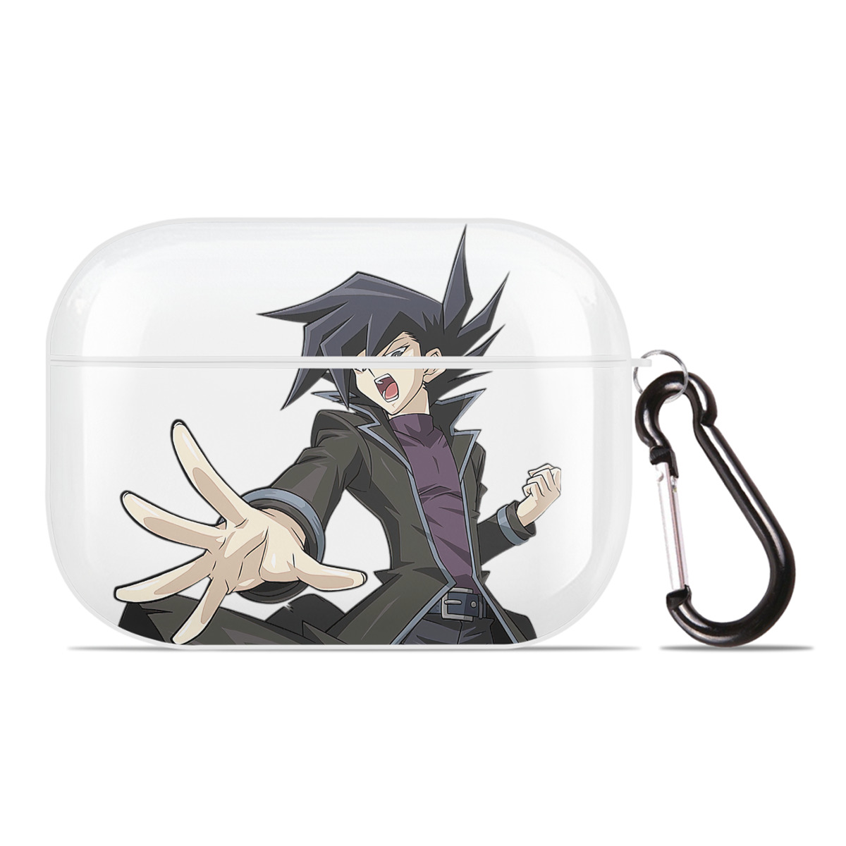 （画像用） 遊☆戯☆王 Yu-Gi-Oh! 【AirPods Pro用】ハードシェル保護ケース 耐衝撃・防指紋・カラビナ付き商品仕様
