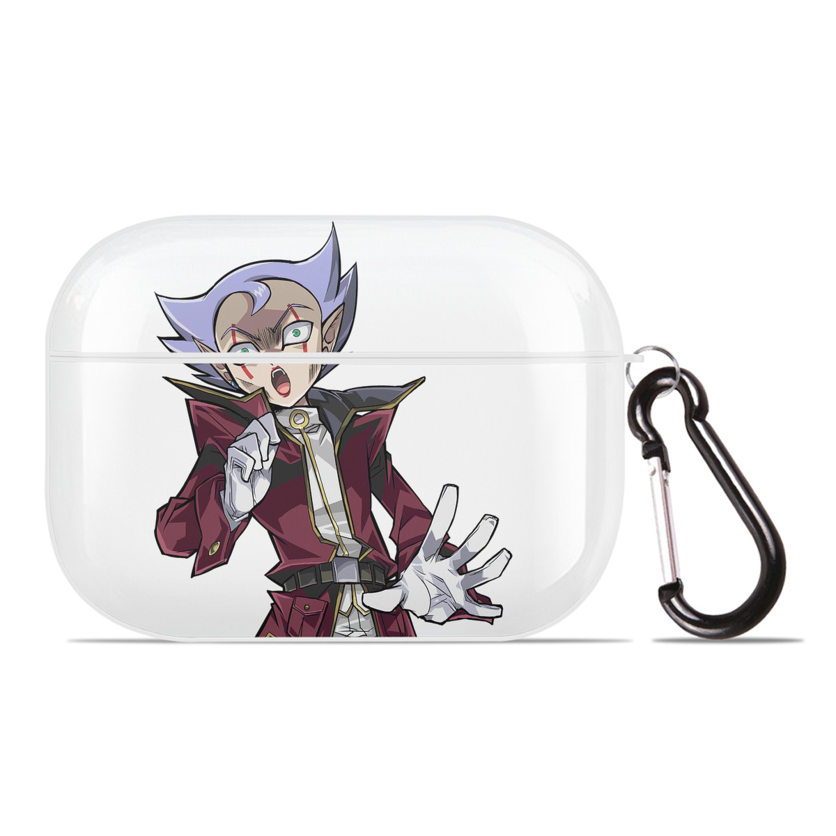 （画像用） 遊☆戯☆王 Yu-Gi-Oh! 【AirPods Pro用】ハードシェル保護ケース 耐衝撃・防指紋・カラビナ付き商品仕様