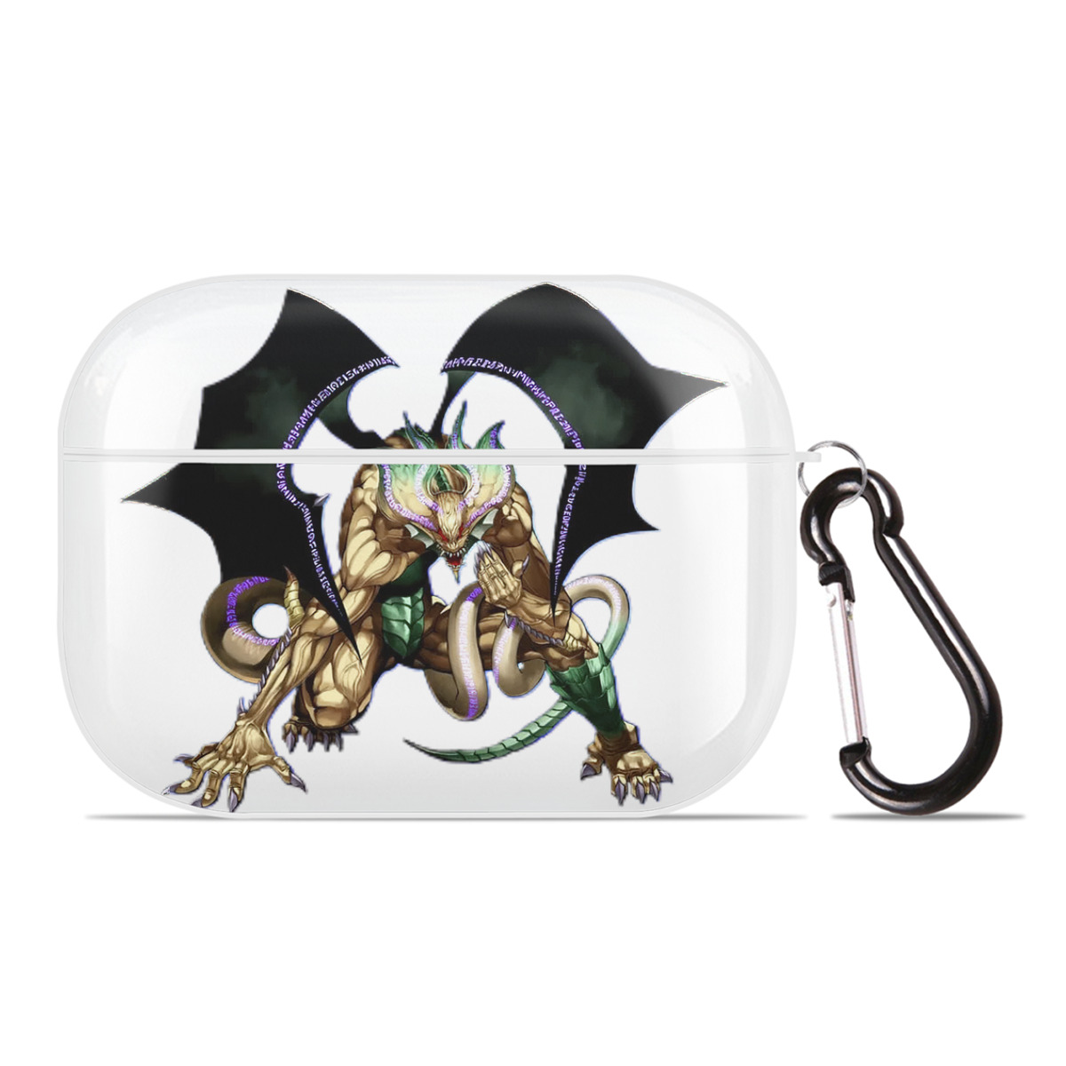 （画像用） 遊☆戯☆王 Yu-Gi-Oh! 【AirPods Pro用】ハードシェル保護ケース 耐衝撃・防指紋・カラビナ付き商品仕様