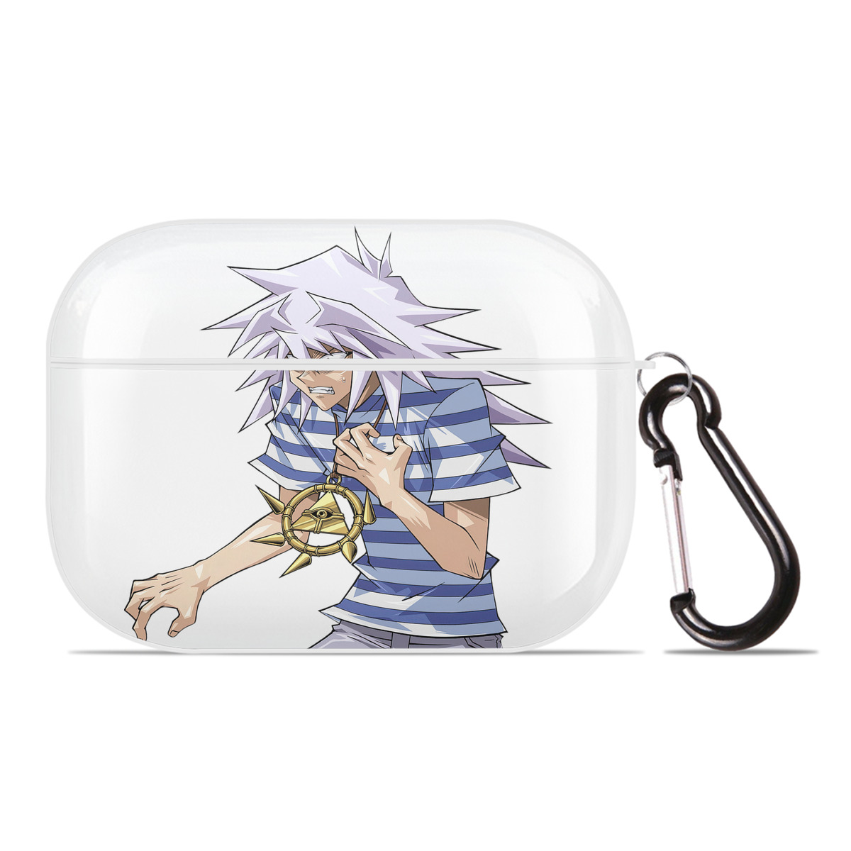 （画像用） 遊☆戯☆王 Yu-Gi-Oh! 【AirPods Pro用】ハードシェル保護ケース 耐衝撃・防指紋・カラビナ付き商品仕様