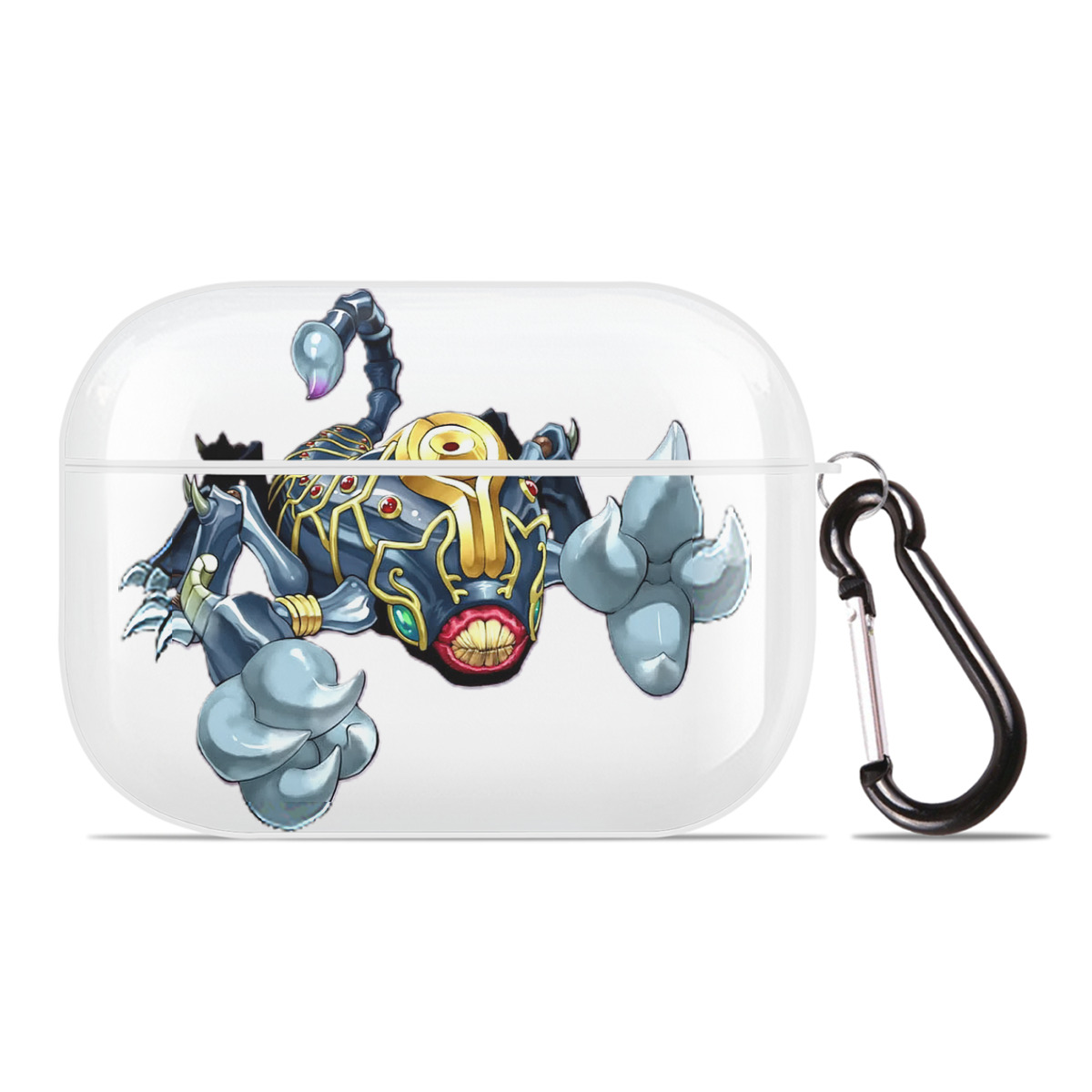 （画像用） 遊☆戯☆王 Yu-Gi-Oh! 【AirPods Pro用】ハードシェル保護ケース 耐衝撃・防指紋・カラビナ付き商品仕様