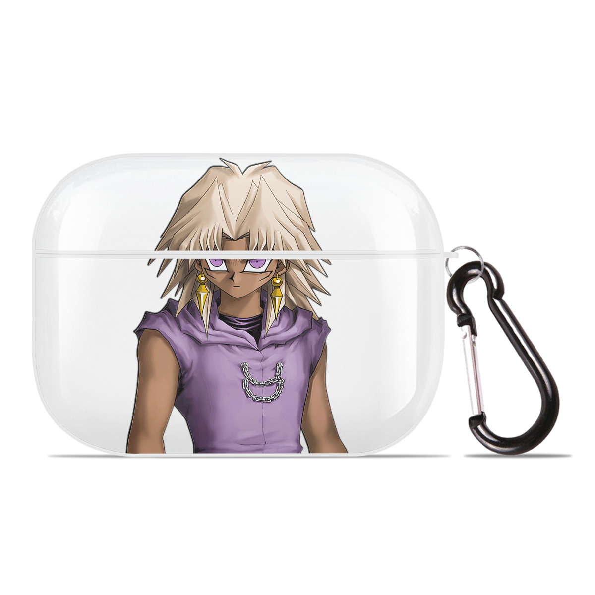 （画像用） 遊☆戯☆王 Yu-Gi-Oh! 【AirPods Pro用】ハードシェル保護ケース 耐衝撃・防指紋・カラビナ付き商品仕様