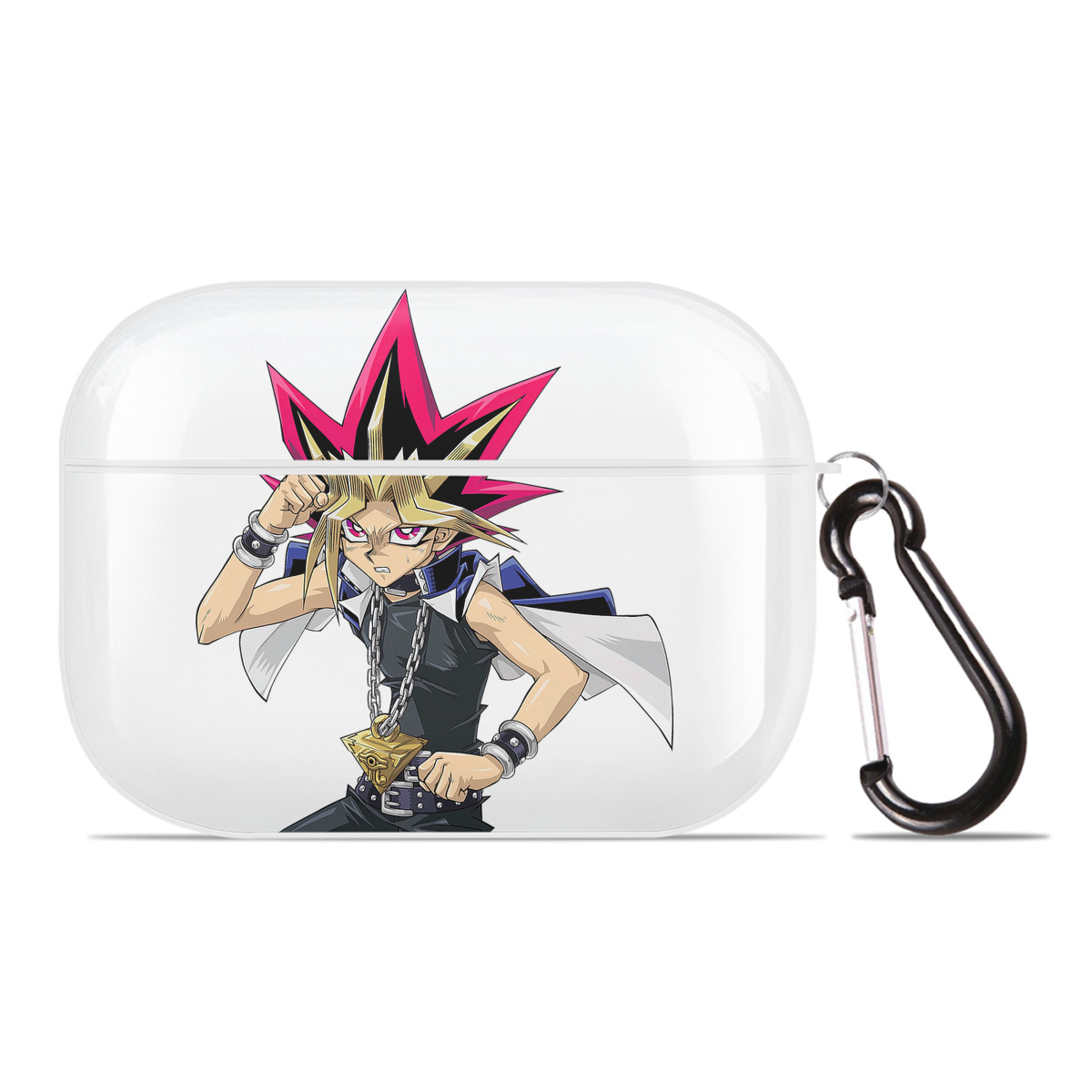 （画像用） 遊☆戯☆王 Yu-Gi-Oh! 【AirPods Pro用】ハードシェル保護ケース 耐衝撃・防指紋・カラビナ付き商品仕様
