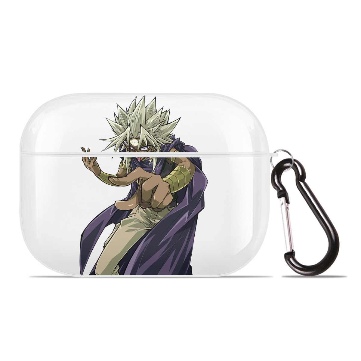 （画像用） 遊☆戯☆王 Yu-Gi-Oh! 【AirPods Pro用】ハードシェル保護ケース 耐衝撃・防指紋・カラビナ付き商品仕様