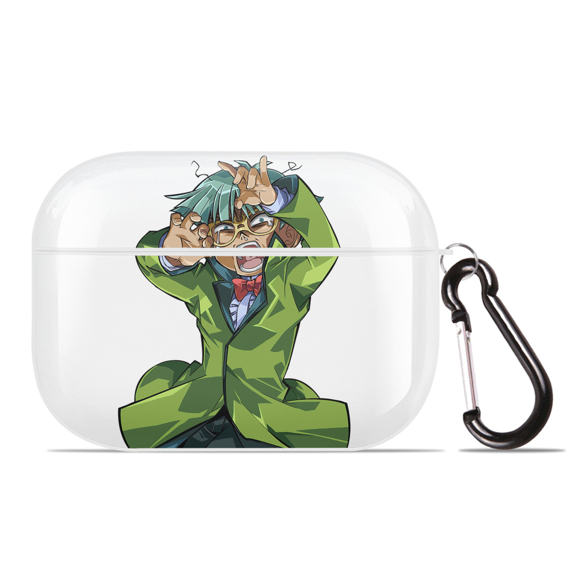 （画像用） 遊☆戯☆王 Yu-Gi-Oh! 【AirPods Pro用】ハードシェル保護ケース 耐衝撃・防指紋・カラビナ付き商品仕様