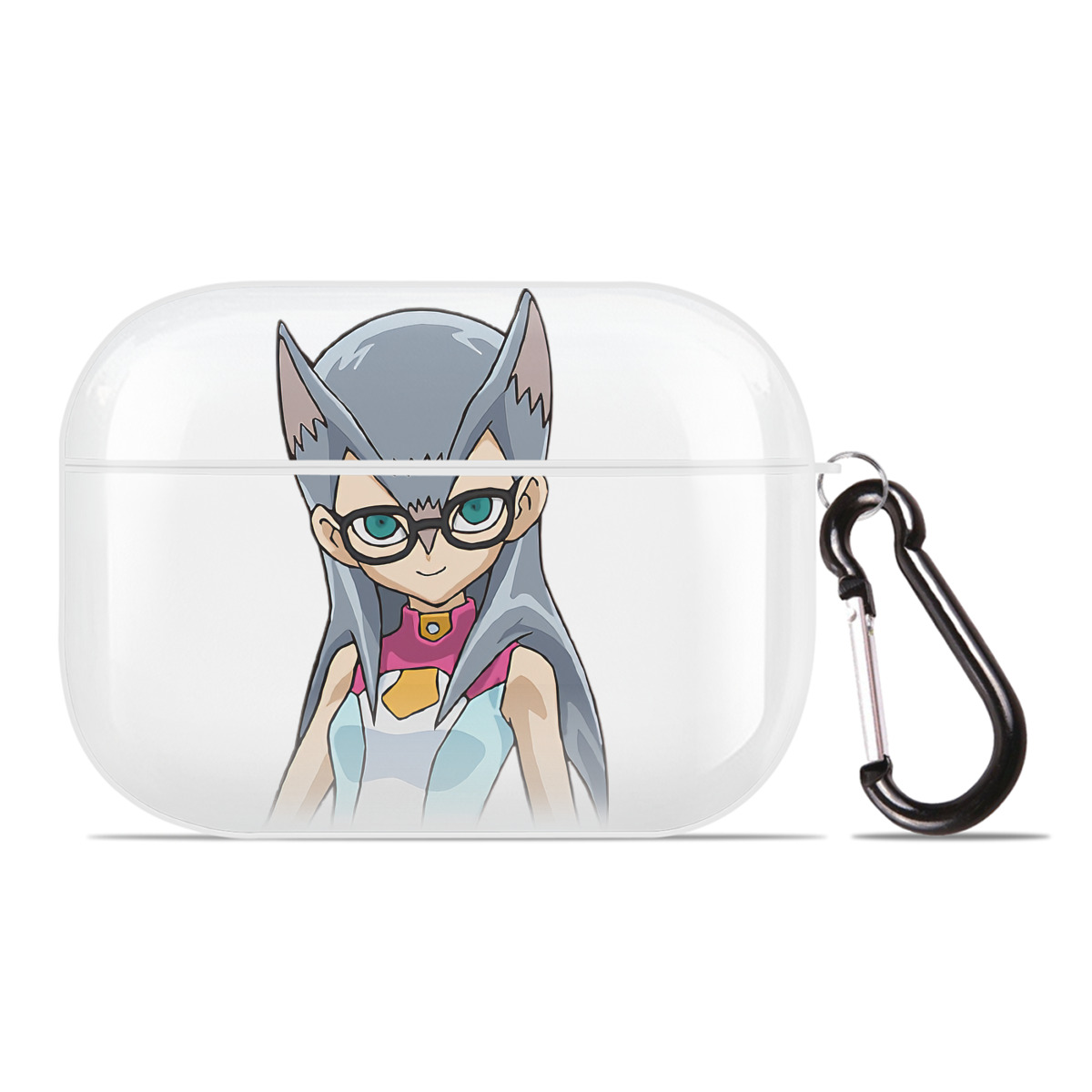 （画像用） 遊☆戯☆王 Yu-Gi-Oh! 【AirPods Pro用】ハードシェル保護ケース 耐衝撃・防指紋・カラビナ付き商品仕様