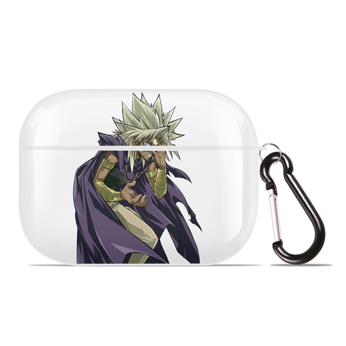 （画像用） 遊☆戯☆王 Yu-Gi-Oh! 【AirPods Pro用】ハードシェル保護ケース 耐衝撃・防指紋・カラビナ付き商品仕様