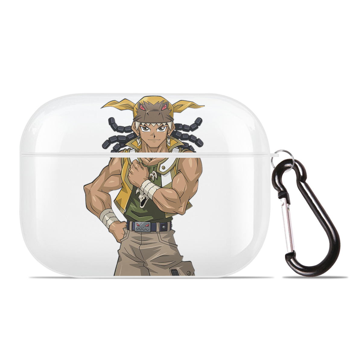 （画像用） 遊☆戯☆王 Yu-Gi-Oh! 【AirPods Pro用】ハードシェル保護ケース 耐衝撃・防指紋・カラビナ付き商品仕様