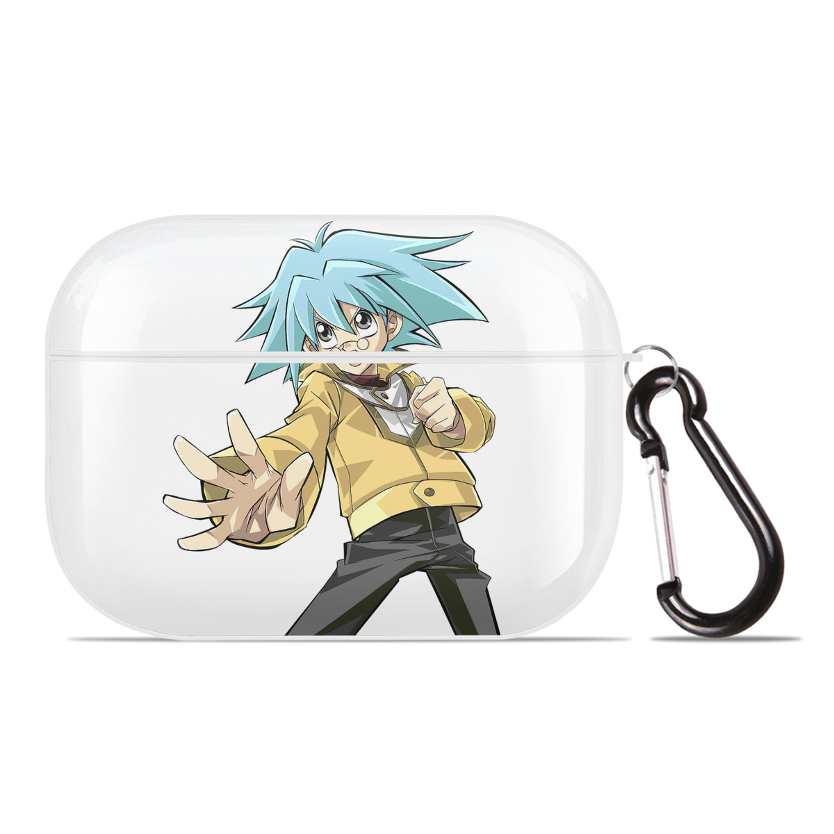 （画像用） 遊☆戯☆王 Yu-Gi-Oh! 【AirPods Pro用】ハードシェル保護ケース 耐衝撃・防指紋・カラビナ付き商品仕様