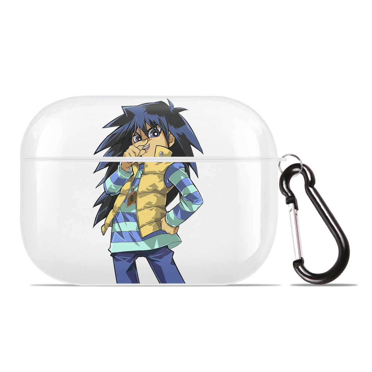 （画像用） 遊☆戯☆王 Yu-Gi-Oh! 【AirPods Pro用】ハードシェル保護ケース 耐衝撃・防指紋・カラビナ付き商品仕様