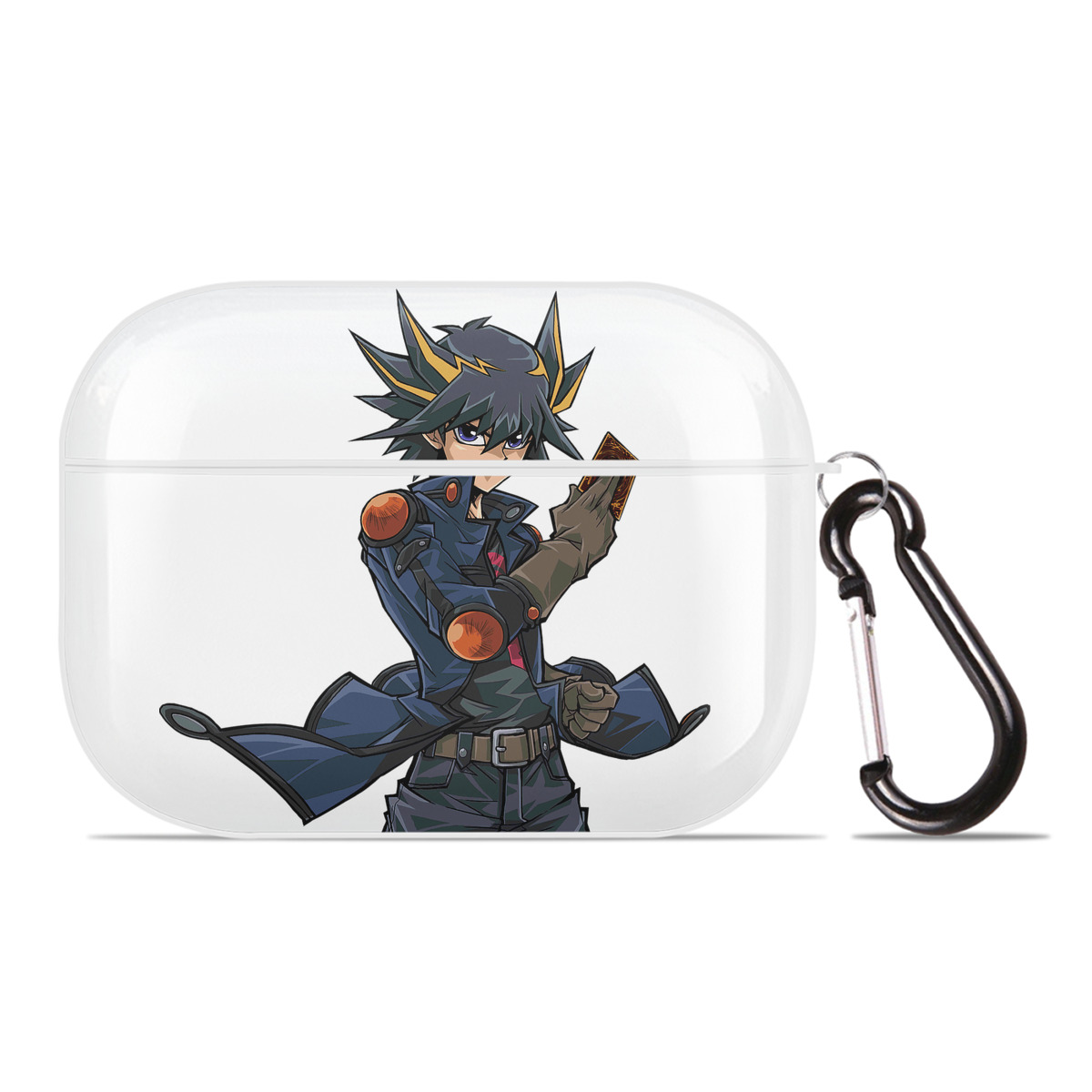 （画像用） 遊☆戯☆王 Yu-Gi-Oh! 【AirPods Pro用】ハードシェル保護ケース 耐衝撃・防指紋・カラビナ付き商品仕様