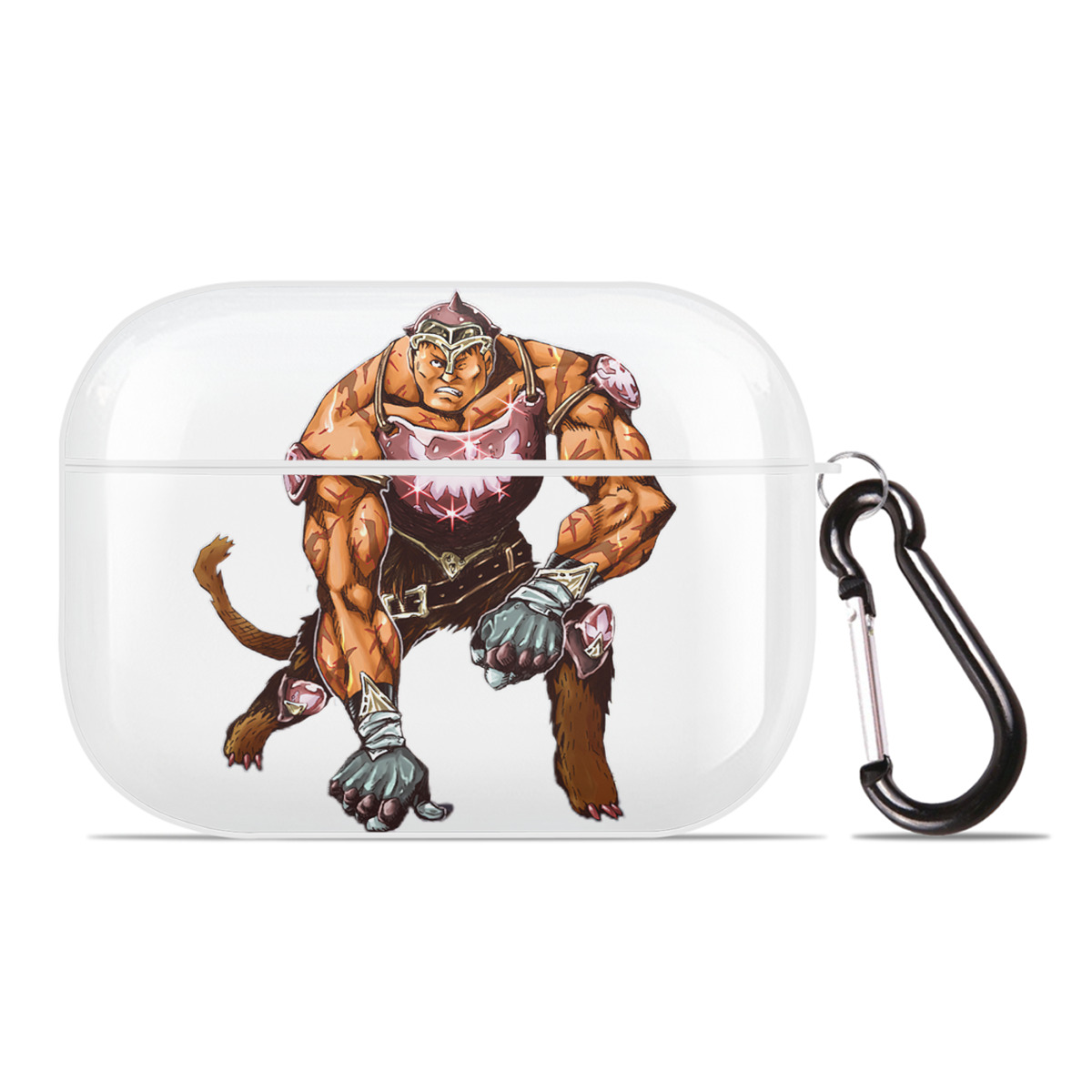 （画像用） 遊☆戯☆王 Yu-Gi-Oh! 【AirPods Pro用】ハードシェル保護ケース 耐衝撃・防指紋・カラビナ付き商品仕様