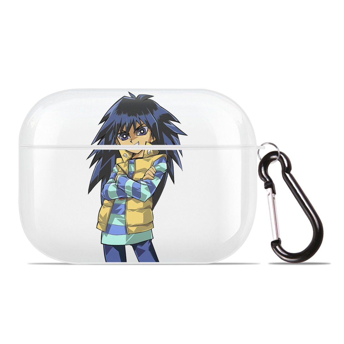 （画像用） 遊☆戯☆王 Yu-Gi-Oh! 【AirPods Pro用】ハードシェル保護ケース 耐衝撃・防指紋・カラビナ付き商品仕様