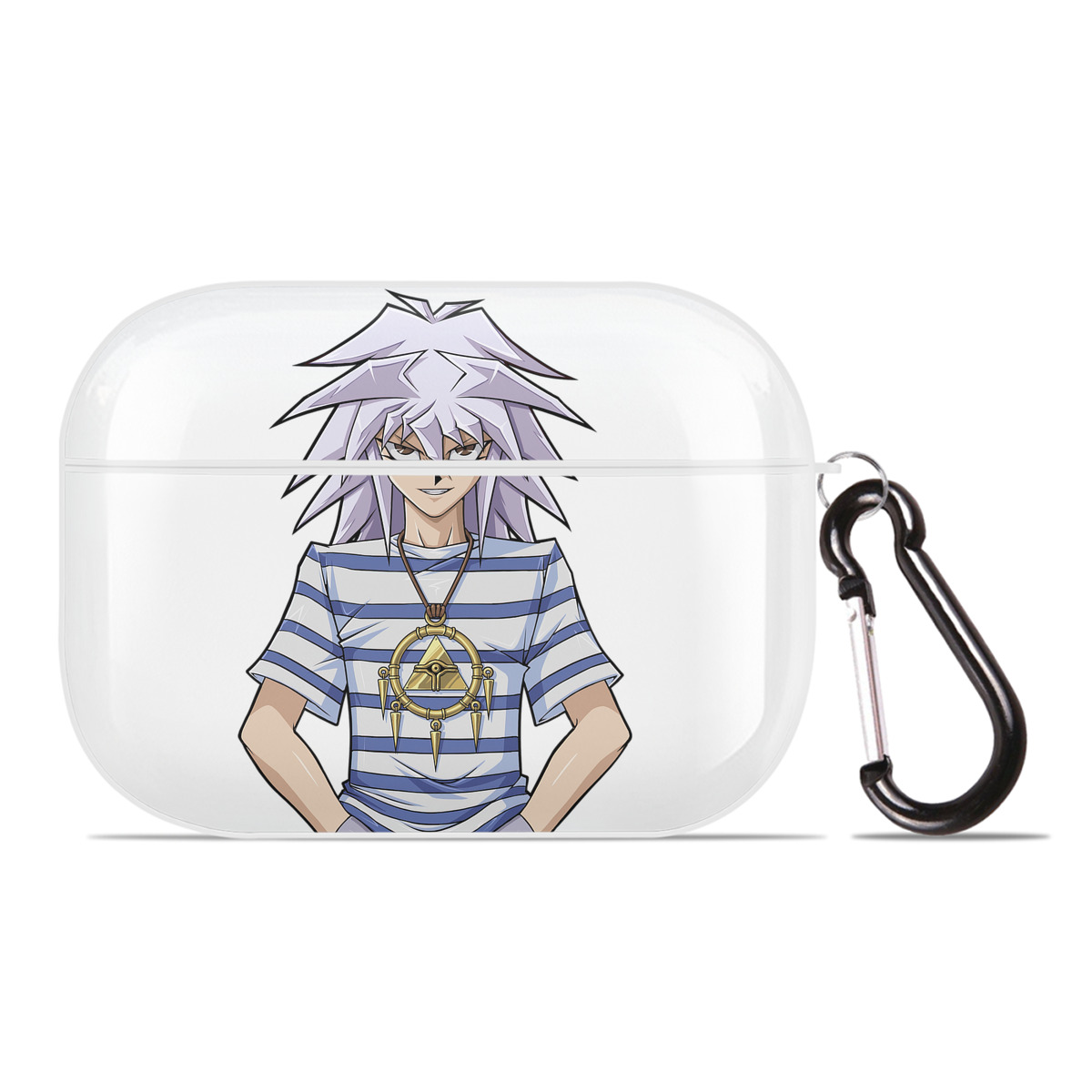 （画像用） 遊☆戯☆王 Yu-Gi-Oh! 【AirPods Pro用】ハードシェル保護ケース 耐衝撃・防指紋・カラビナ付き商品仕様