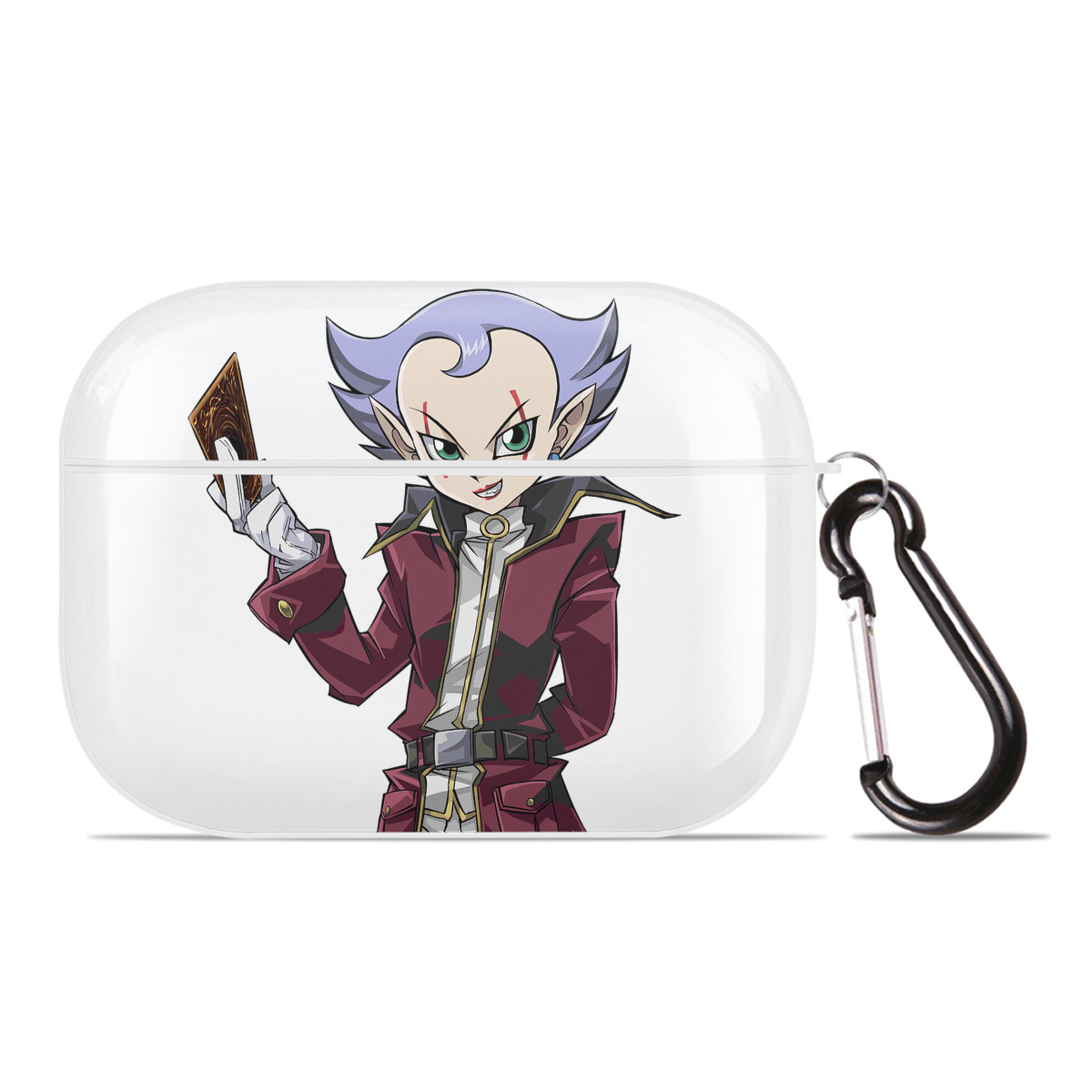 （画像用） 遊☆戯☆王 Yu-Gi-Oh! 【AirPods Pro用】ハードシェル保護ケース 耐衝撃・防指紋・カラビナ付き商品仕様