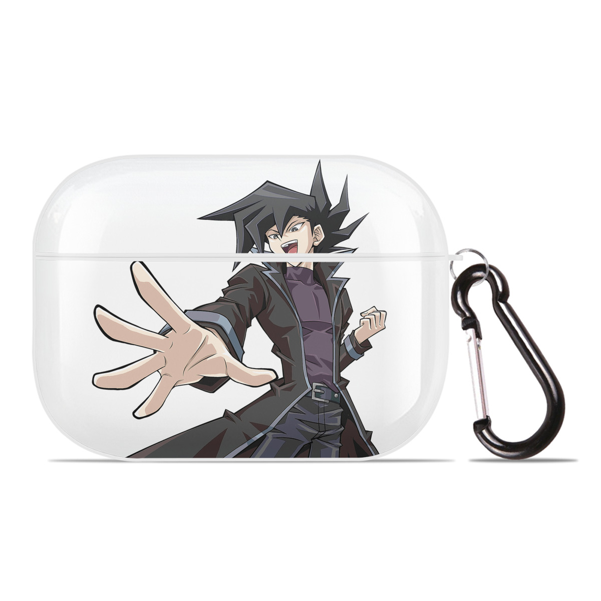 （画像用） 遊☆戯☆王 Yu-Gi-Oh! 【AirPods Pro用】ハードシェル保護ケース 耐衝撃・防指紋・カラビナ付き商品仕様