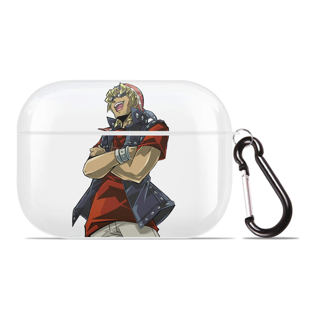 （画像用） 遊☆戯☆王 Yu-Gi-Oh! 【AirPods Pro用】ハードシェル保護ケース 耐衝撃・防指紋・カラビナ付き商品仕様