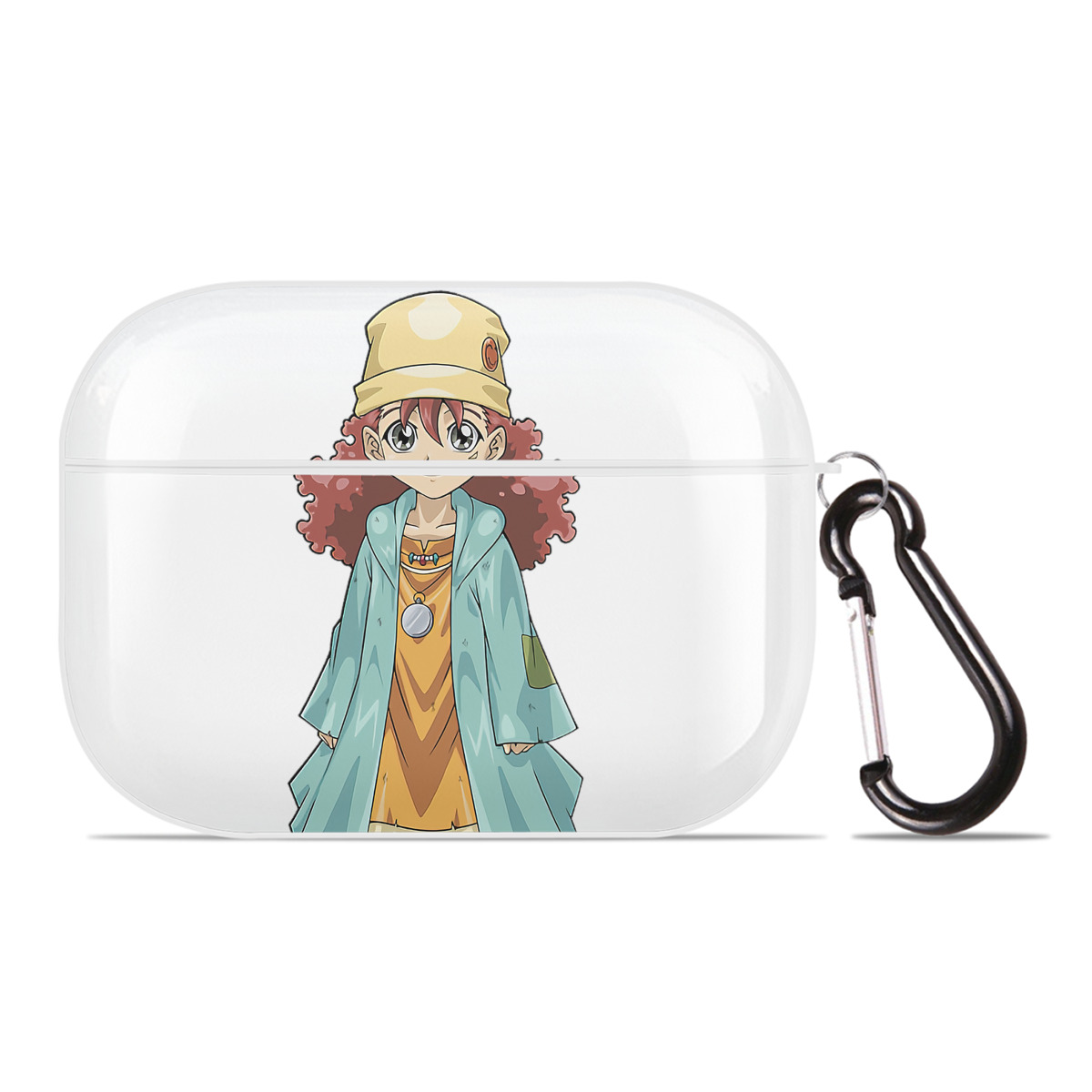 （画像用） 遊☆戯☆王 Yu-Gi-Oh! 【AirPods Pro用】ハードシェル保護ケース 耐衝撃・防指紋・カラビナ付き商品仕様