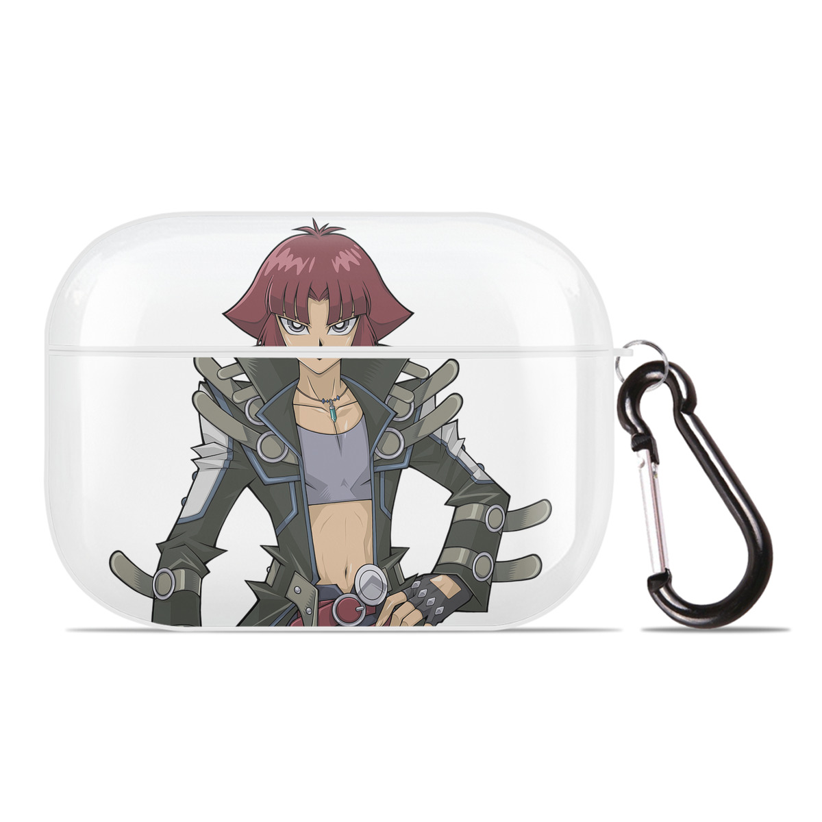 （画像用） 遊☆戯☆王 Yu-Gi-Oh! 【AirPods Pro用】ハードシェル保護ケース 耐衝撃・防指紋・カラビナ付き商品仕様