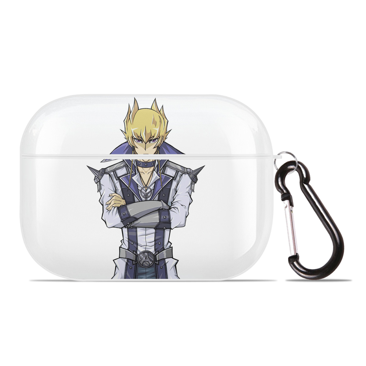 （画像用） 遊☆戯☆王 Yu-Gi-Oh! 【AirPods Pro用】ハードシェル保護ケース 耐衝撃・防指紋・カラビナ付き商品仕様