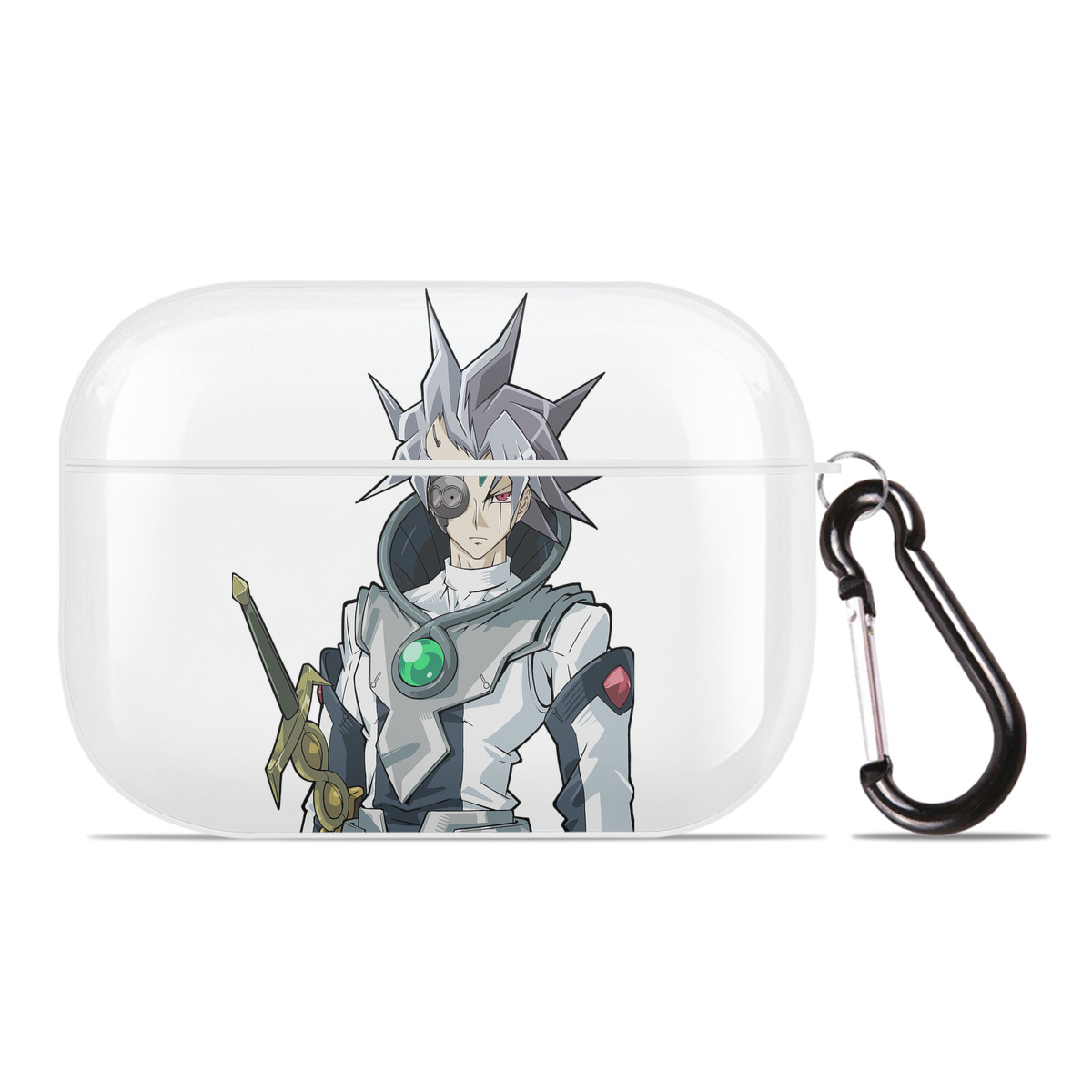 （画像用） 遊☆戯☆王 Yu-Gi-Oh! 【AirPods Pro用】ハードシェル保護ケース 耐衝撃・防指紋・カラビナ付き商品仕様