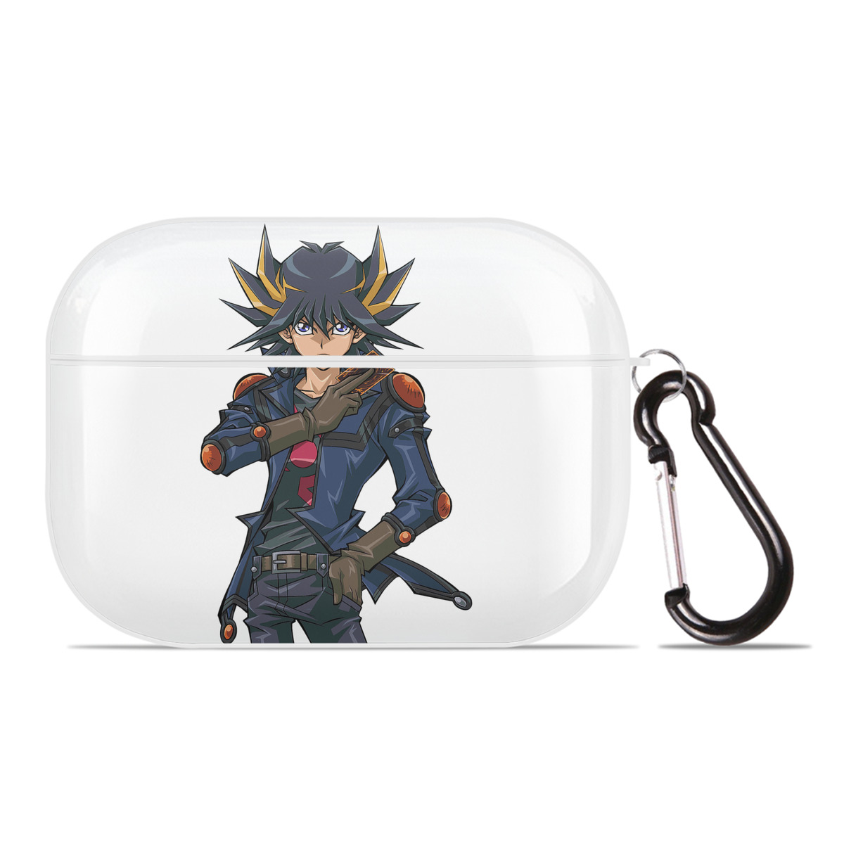 （画像用） 遊☆戯☆王 Yu-Gi-Oh! 【AirPods Pro用】ハードシェル保護ケース 耐衝撃・防指紋・カラビナ付き商品仕様