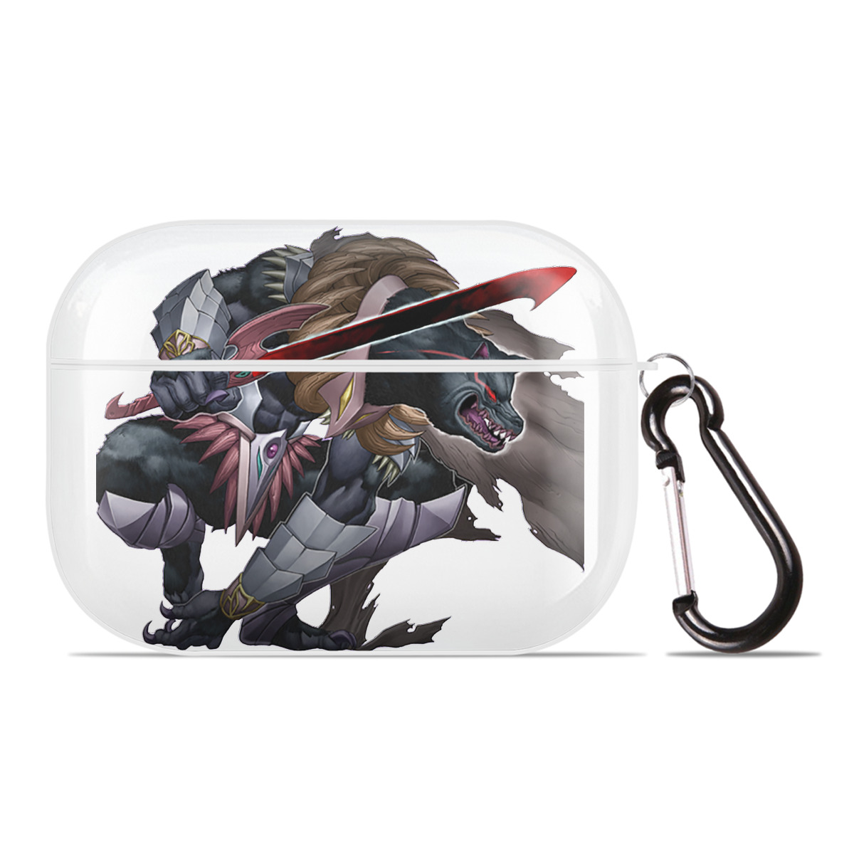 （画像用） 遊☆戯☆王 Yu-Gi-Oh! 【AirPods Pro用】ハードシェル保護ケース 耐衝撃・防指紋・カラビナ付き商品仕様
