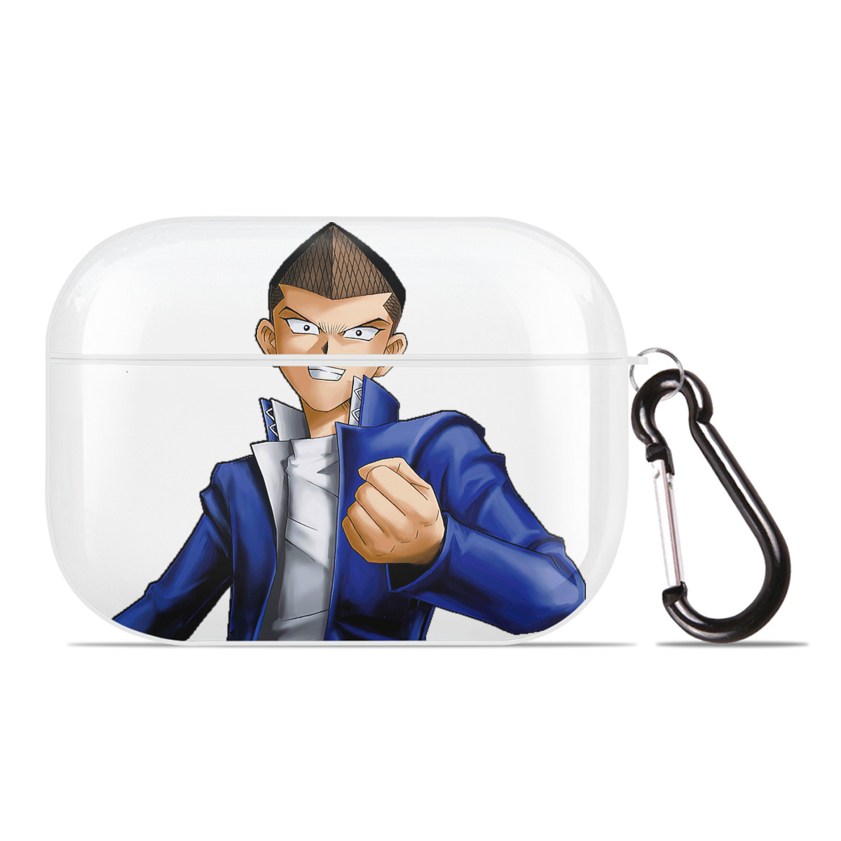 （画像用） 遊☆戯☆王 Yu-Gi-Oh! 【AirPods Pro用】ハードシェル保護ケース 耐衝撃・防指紋・カラビナ付き商品仕様