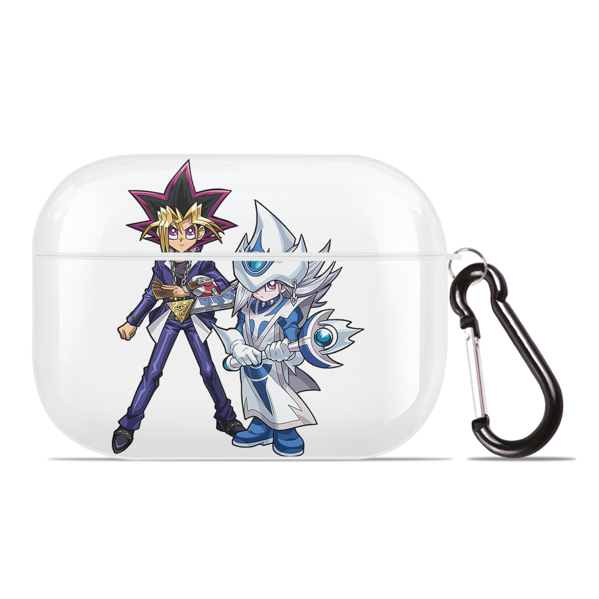 （画像用） 遊☆戯☆王 Yu-Gi-Oh! 【AirPods Pro用】ハードシェル保護ケース 耐衝撃・防指紋・カラビナ付き商品仕様