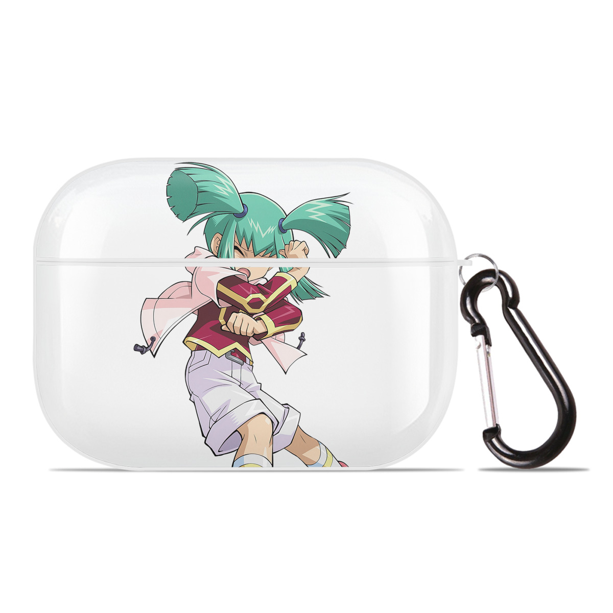 （画像用） 遊☆戯☆王 Yu-Gi-Oh! 【AirPods Pro用】ハードシェル保護ケース 耐衝撃・防指紋・カラビナ付き商品仕様