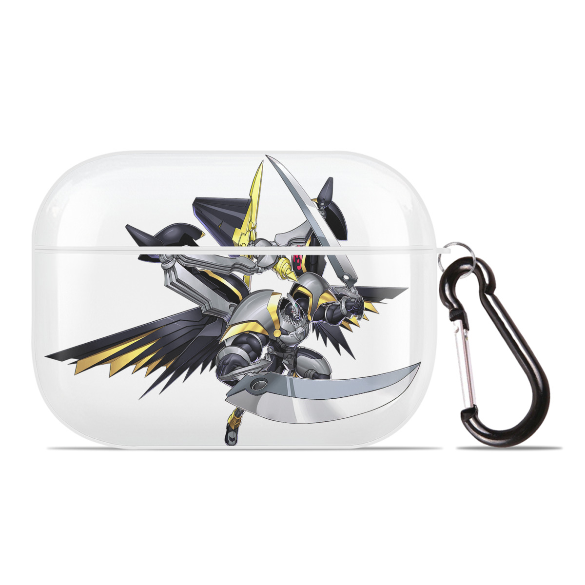 （画像用） 遊☆戯☆王 Yu-Gi-Oh! 【AirPods Pro用】ハードシェル保護ケース 耐衝撃・防指紋・カラビナ付き商品仕様