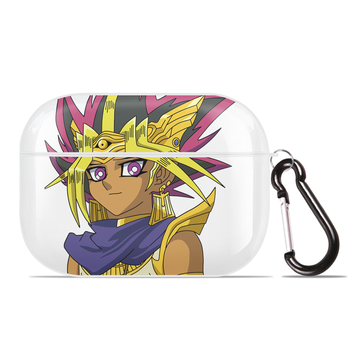 （画像用） 遊☆戯☆王 Yu-Gi-Oh! 【AirPods Pro用】ハードシェル保護ケース 耐衝撃・防指紋・カラビナ付き商品仕様