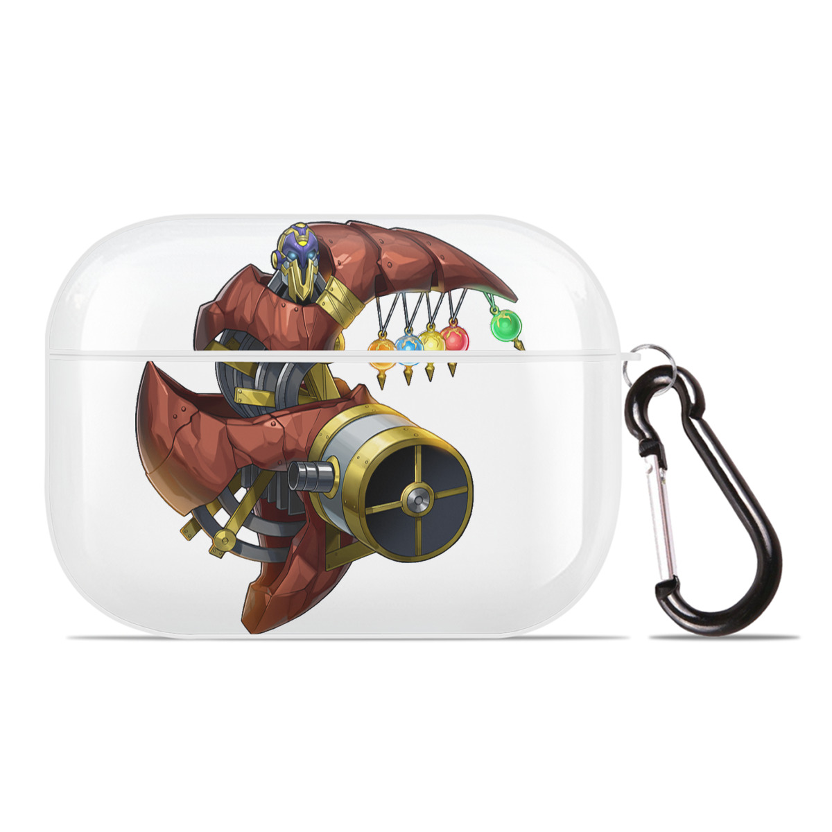 （画像用） 遊☆戯☆王 Yu-Gi-Oh! 【AirPods Pro用】ハードシェル保護ケース 耐衝撃・防指紋・カラビナ付き商品仕様