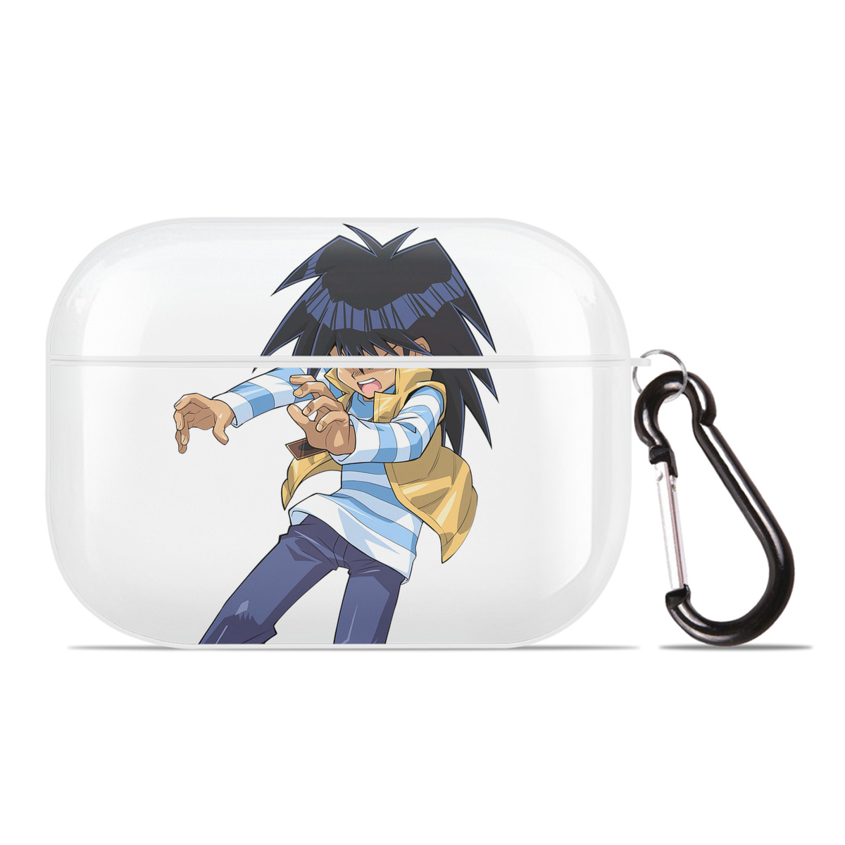 （画像用） 遊☆戯☆王 Yu-Gi-Oh! 【AirPods Pro用】ハードシェル保護ケース 耐衝撃・防指紋・カラビナ付き商品仕様