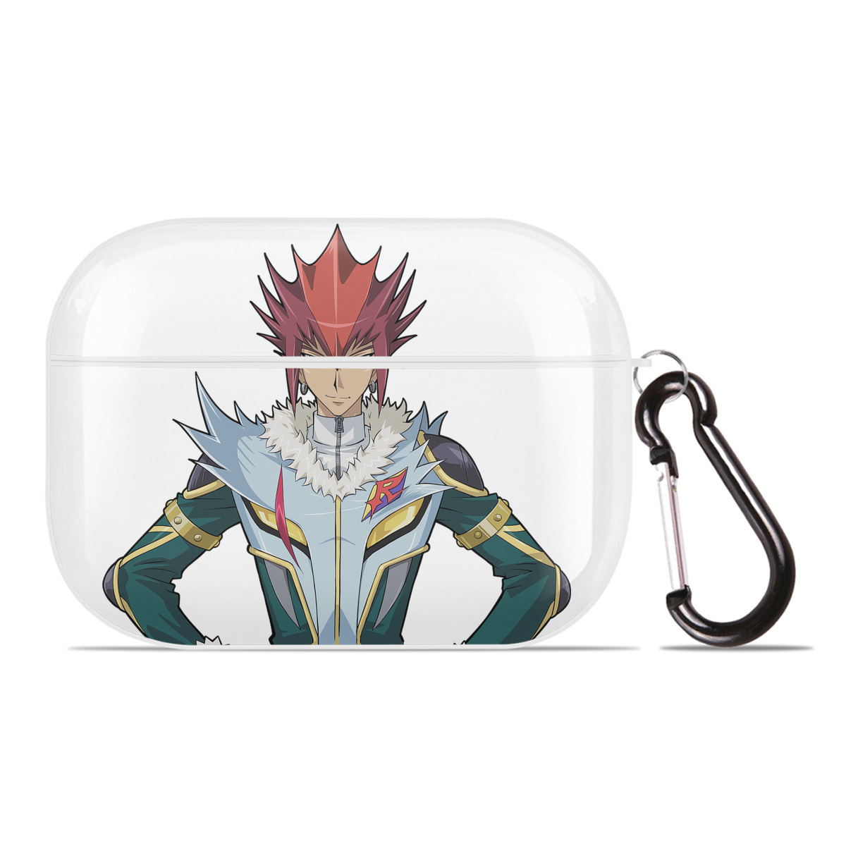 （画像用） 遊☆戯☆王 Yu-Gi-Oh! 【AirPods Pro用】ハードシェル保護ケース 耐衝撃・防指紋・カラビナ付き商品仕様