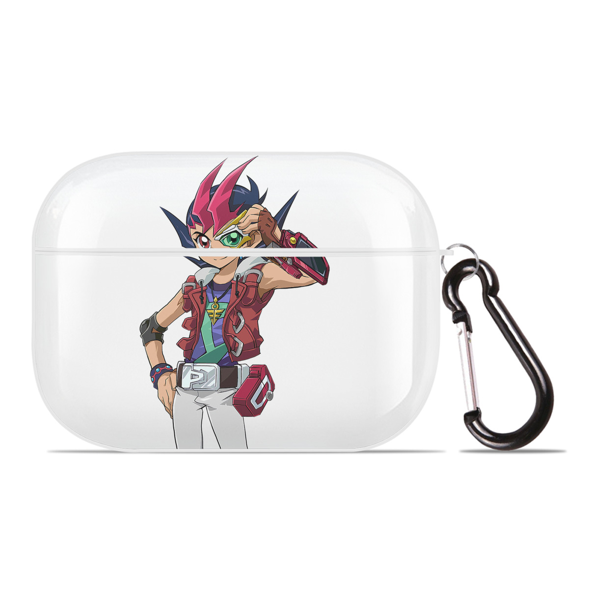 （画像用） 遊☆戯☆王 Yu-Gi-Oh! 【AirPods Pro用】ハードシェル保護ケース 耐衝撃・防指紋・カラビナ付き商品仕様