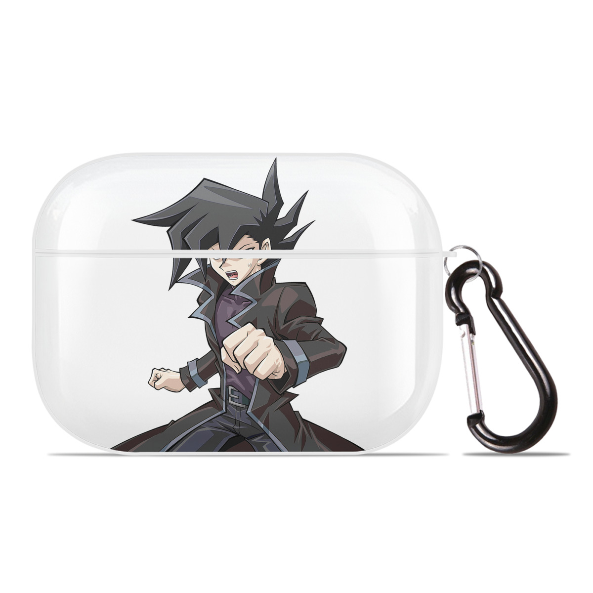 （画像用） 遊☆戯☆王 Yu-Gi-Oh! 【AirPods Pro用】ハードシェル保護ケース 耐衝撃・防指紋・カラビナ付き商品仕様