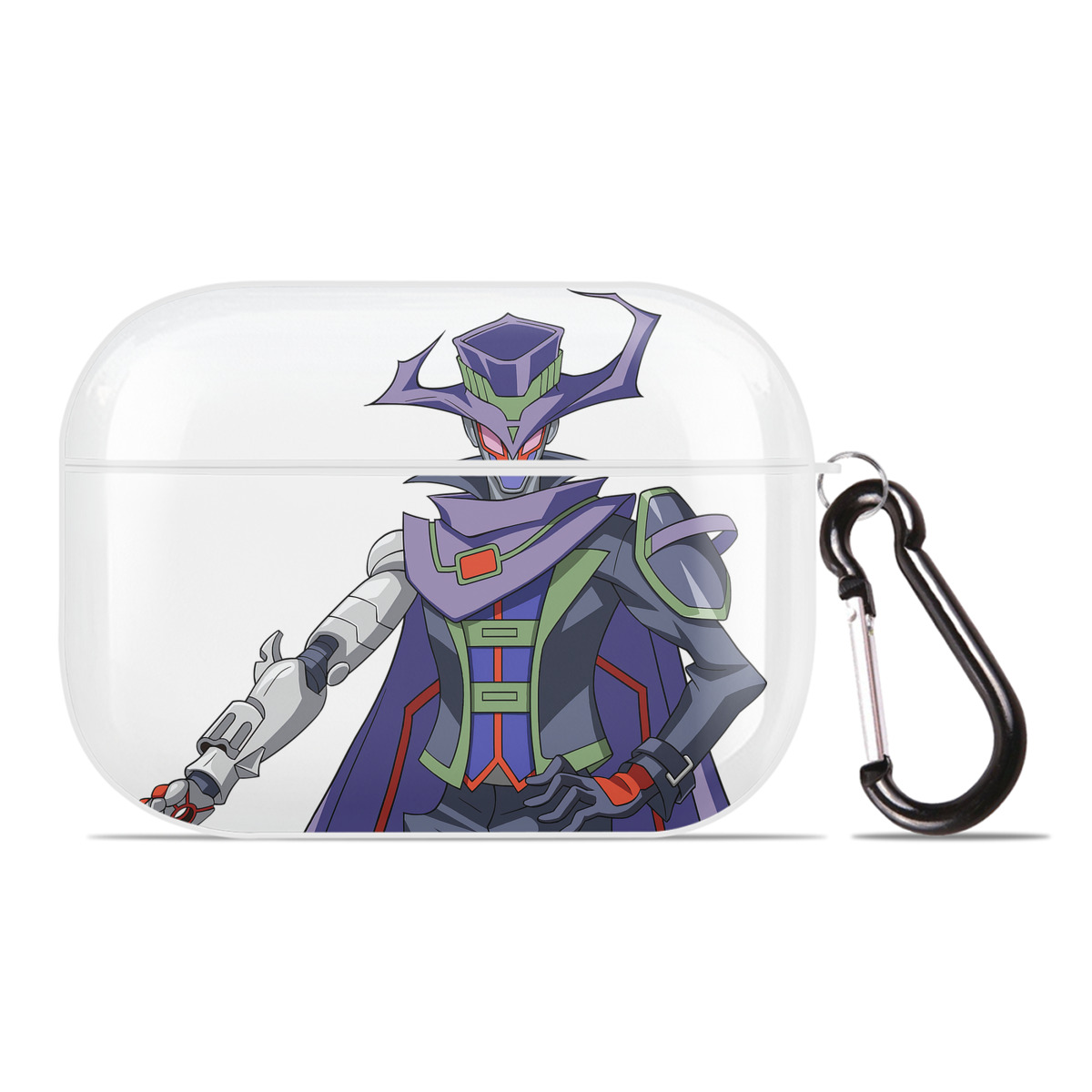 （画像用） 遊☆戯☆王 Yu-Gi-Oh! 【AirPods Pro用】ハードシェル保護ケース 耐衝撃・防指紋・カラビナ付き商品仕様