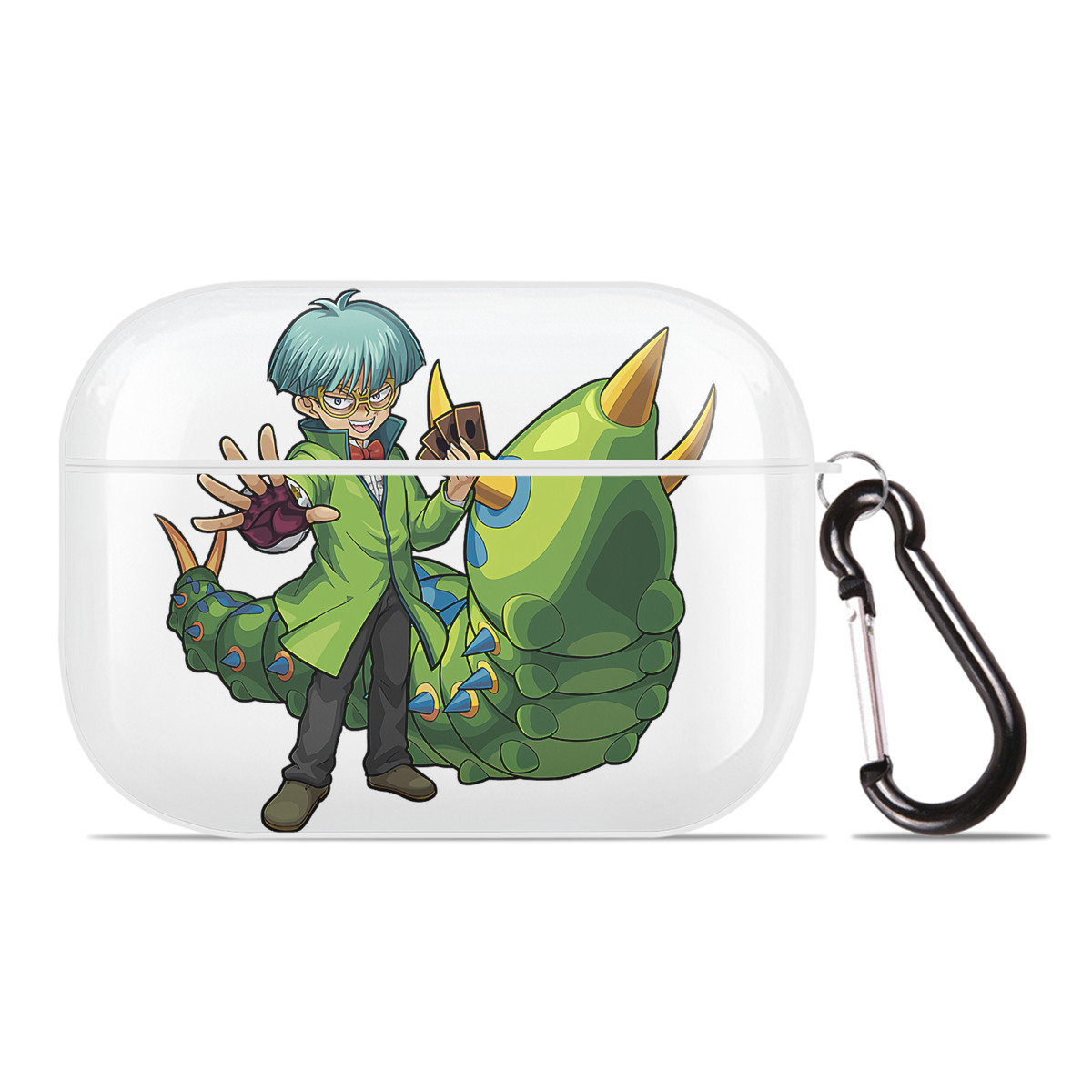 （画像用） 遊☆戯☆王 Yu-Gi-Oh! 【AirPods Pro用】ハードシェル保護ケース 耐衝撃・防指紋・カラビナ付き商品仕様