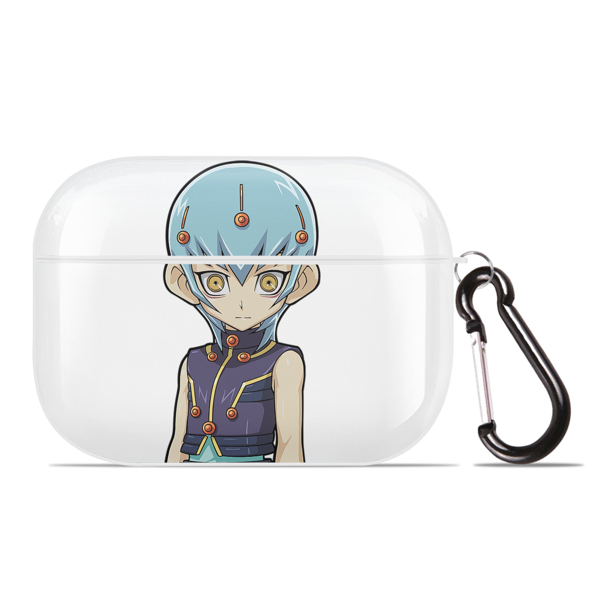 （画像用） 遊☆戯☆王 Yu-Gi-Oh! 【AirPods Pro用】ハードシェル保護ケース 耐衝撃・防指紋・カラビナ付き商品仕様