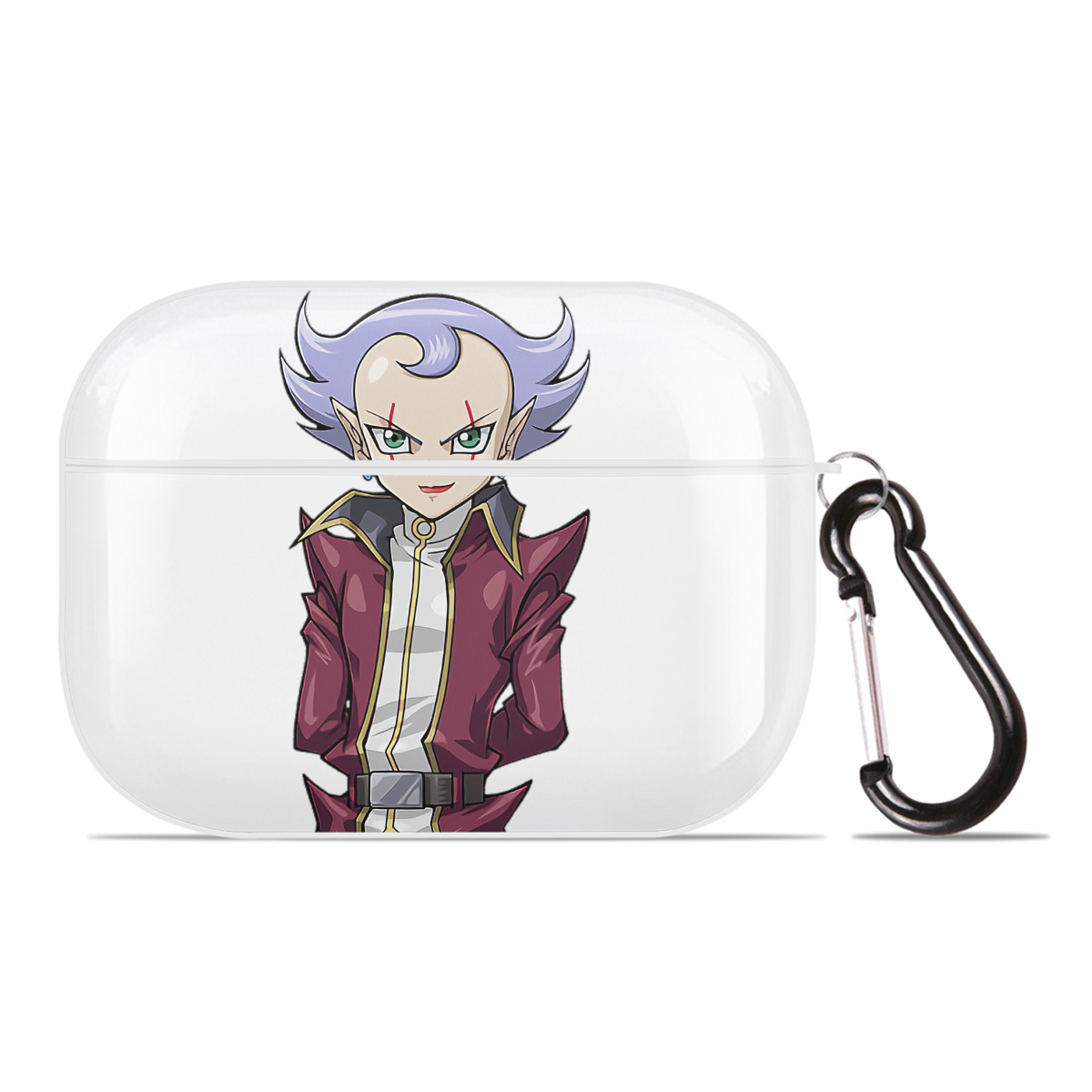 （画像用） 遊☆戯☆王 Yu-Gi-Oh! 【AirPods Pro用】ハードシェル保護ケース 耐衝撃・防指紋・カラビナ付き商品仕様