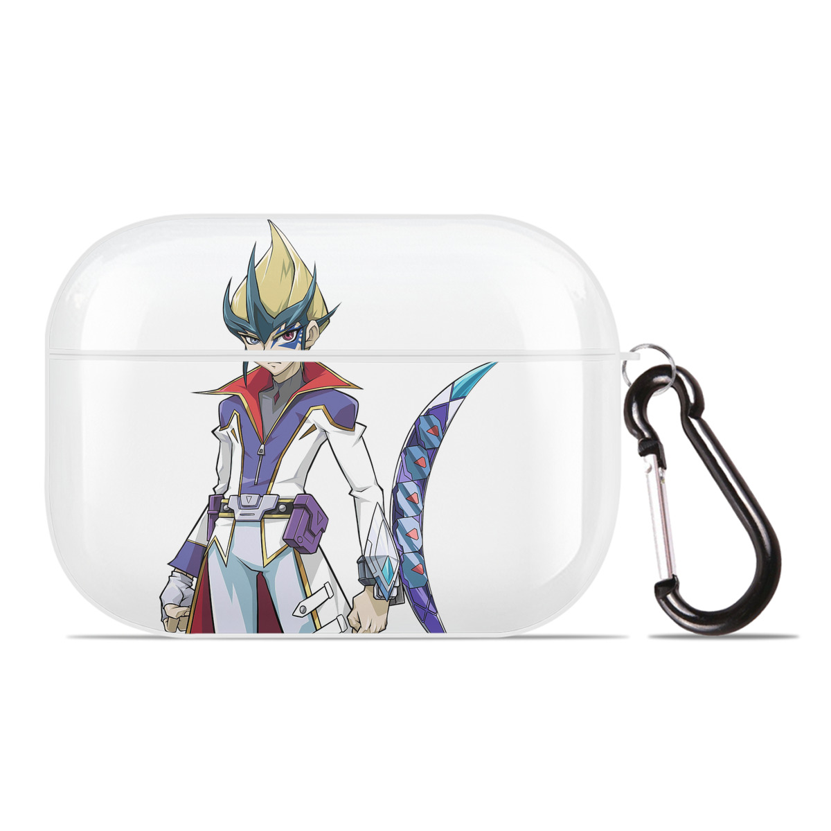 （画像用） 遊☆戯☆王 Yu-Gi-Oh! 【AirPods Pro用】ハードシェル保護ケース 耐衝撃・防指紋・カラビナ付き商品仕様