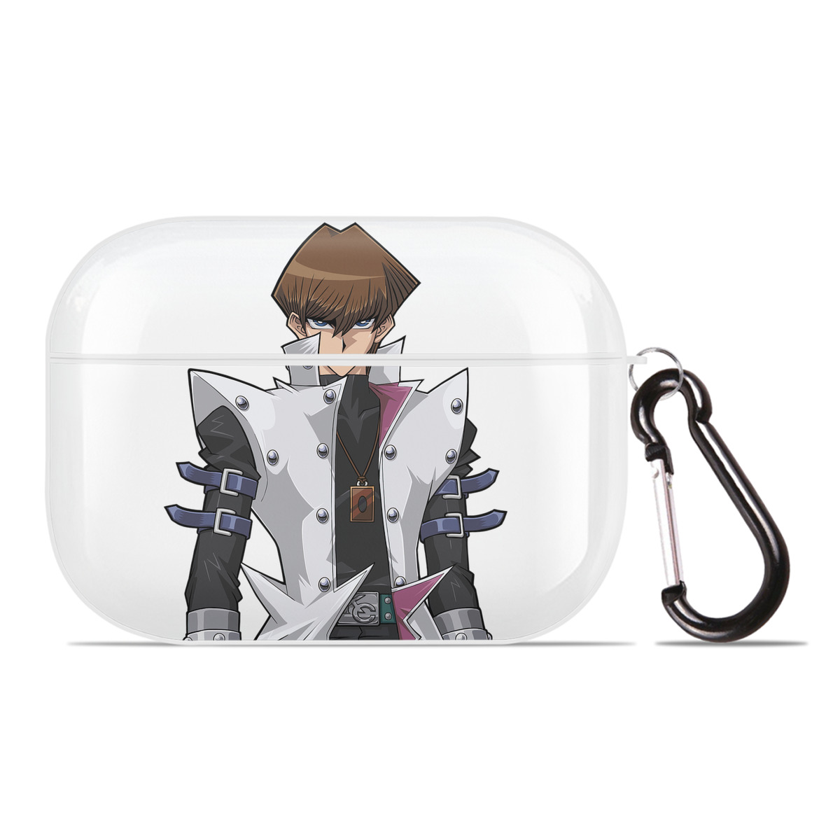 （画像用） 遊☆戯☆王 Yu-Gi-Oh! 【AirPods Pro用】ハードシェル保護ケース 耐衝撃・防指紋・カラビナ付き商品仕様