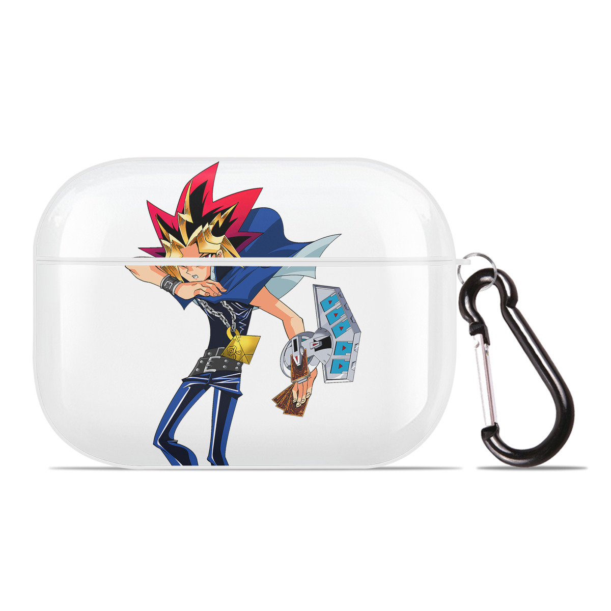 （画像用） 遊☆戯☆王 Yu-Gi-Oh! 【AirPods Pro用】ハードシェル保護ケース 耐衝撃・防指紋・カラビナ付き商品仕様