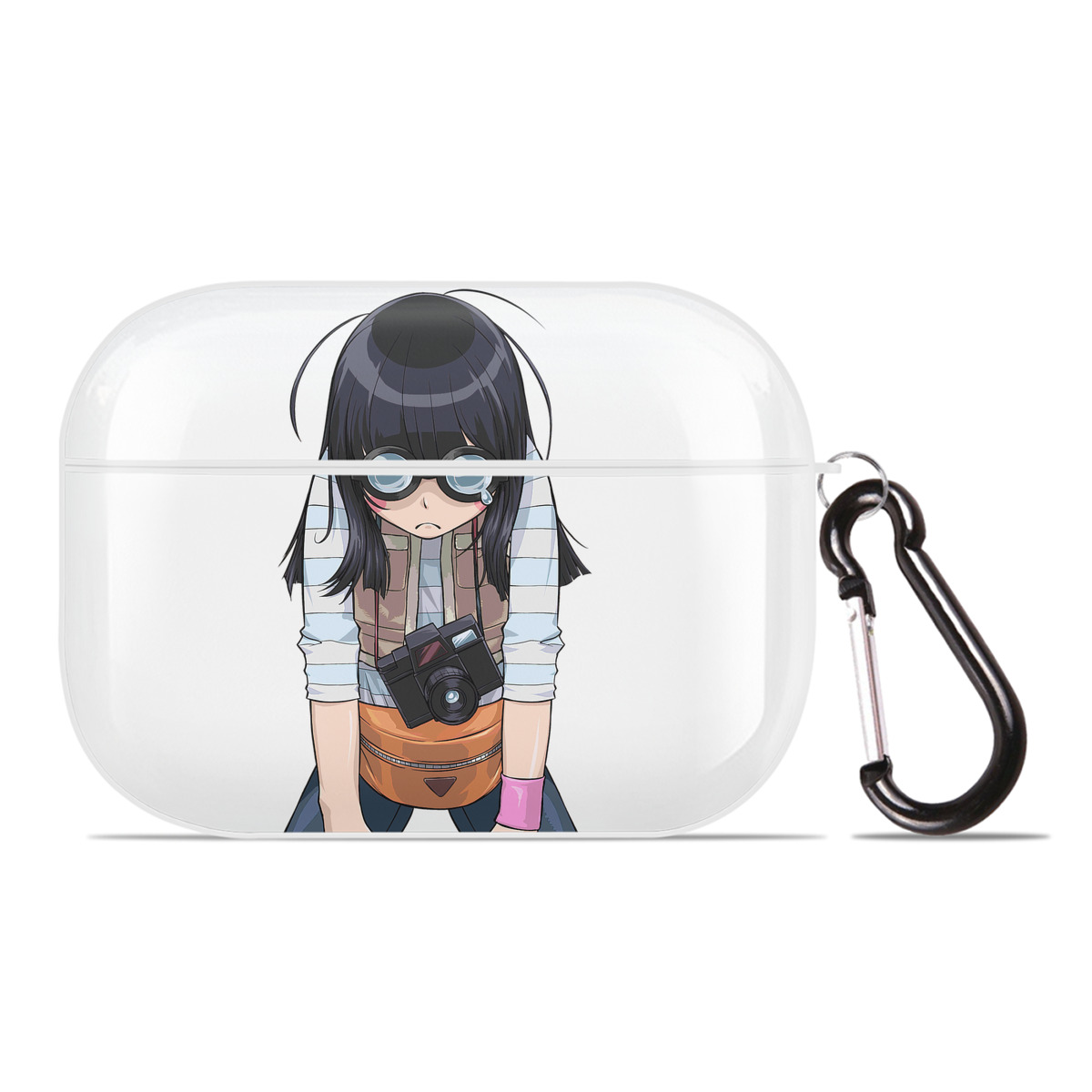 （画像用） 遊☆戯☆王 Yu-Gi-Oh! 【AirPods Pro用】ハードシェル保護ケース 耐衝撃・防指紋・カラビナ付き商品仕様